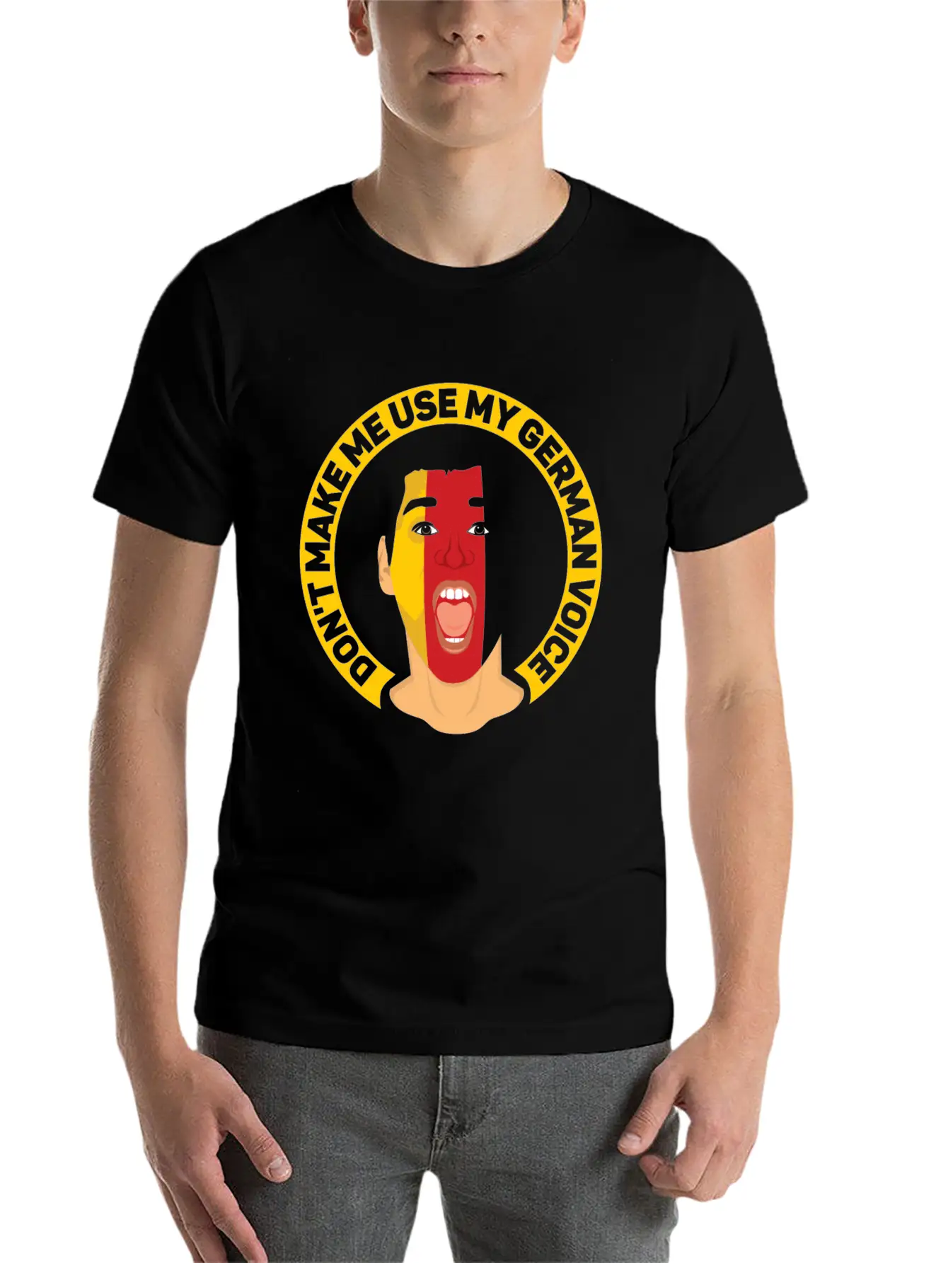 Don't Make Me Use My German Voice Teacher Germany Classic Cotton Tee – Unisex Comfort For Any Season