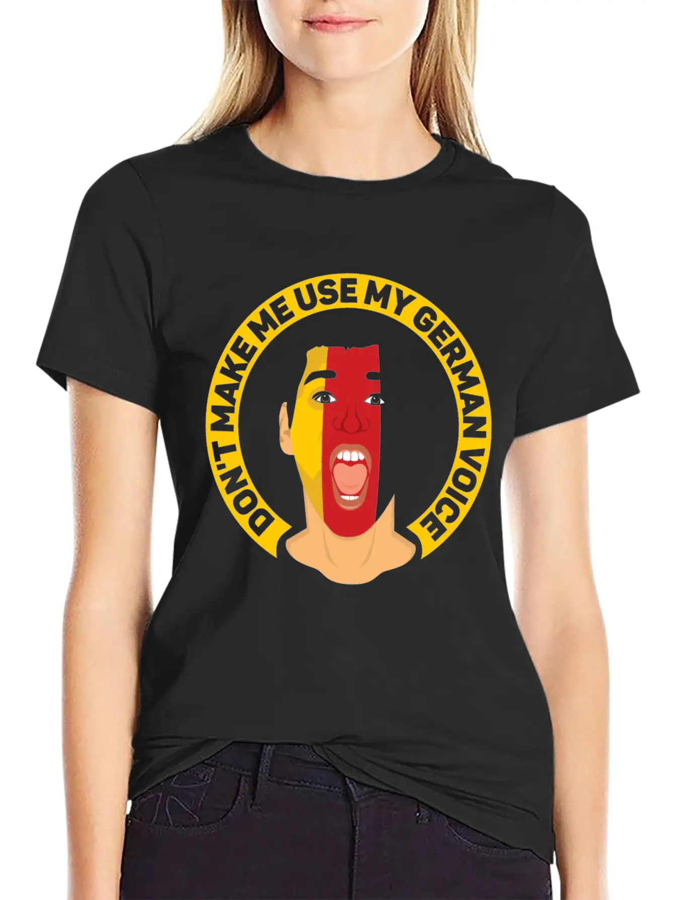 Don't Make Me Use My German Voice Teacher Germany Classic Cotton Tee – Unisex Comfort For Any Season