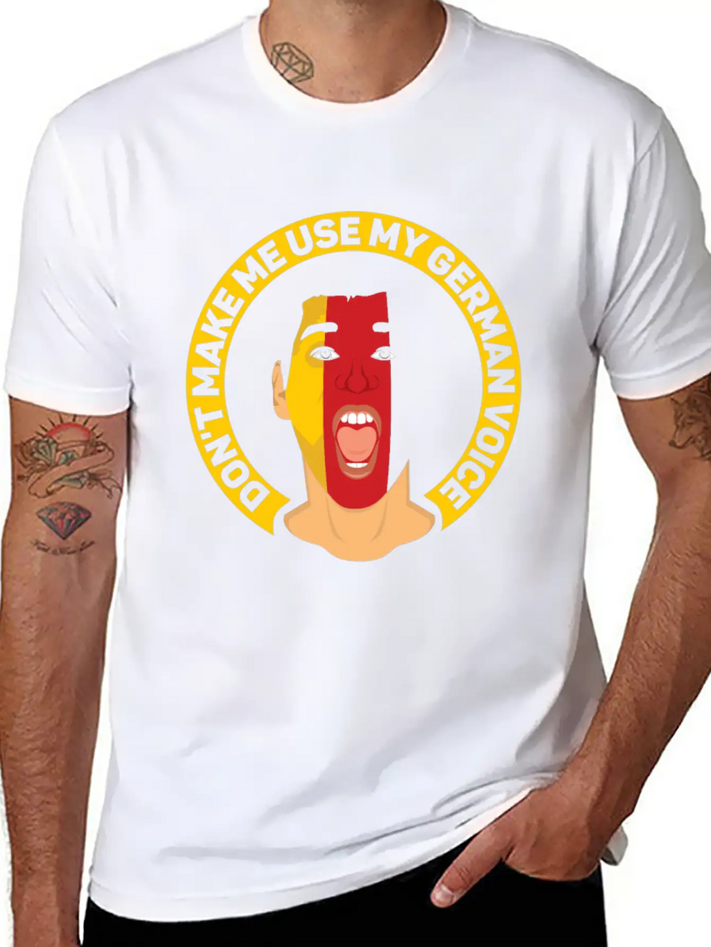Don't Make Me Use My German Voice Teacher Germany Classic Cotton Tee – Unisex Comfort For Any Season