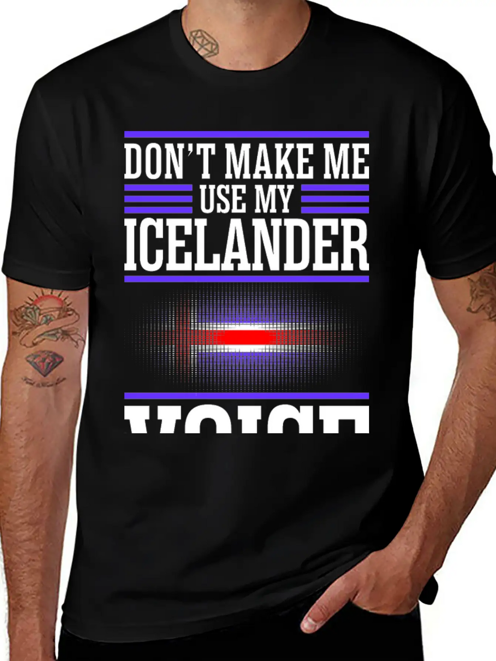Dont Make Me Use My Icelander Voice Timeless Short Sleeve Tee – Comfy And Minimalist Design