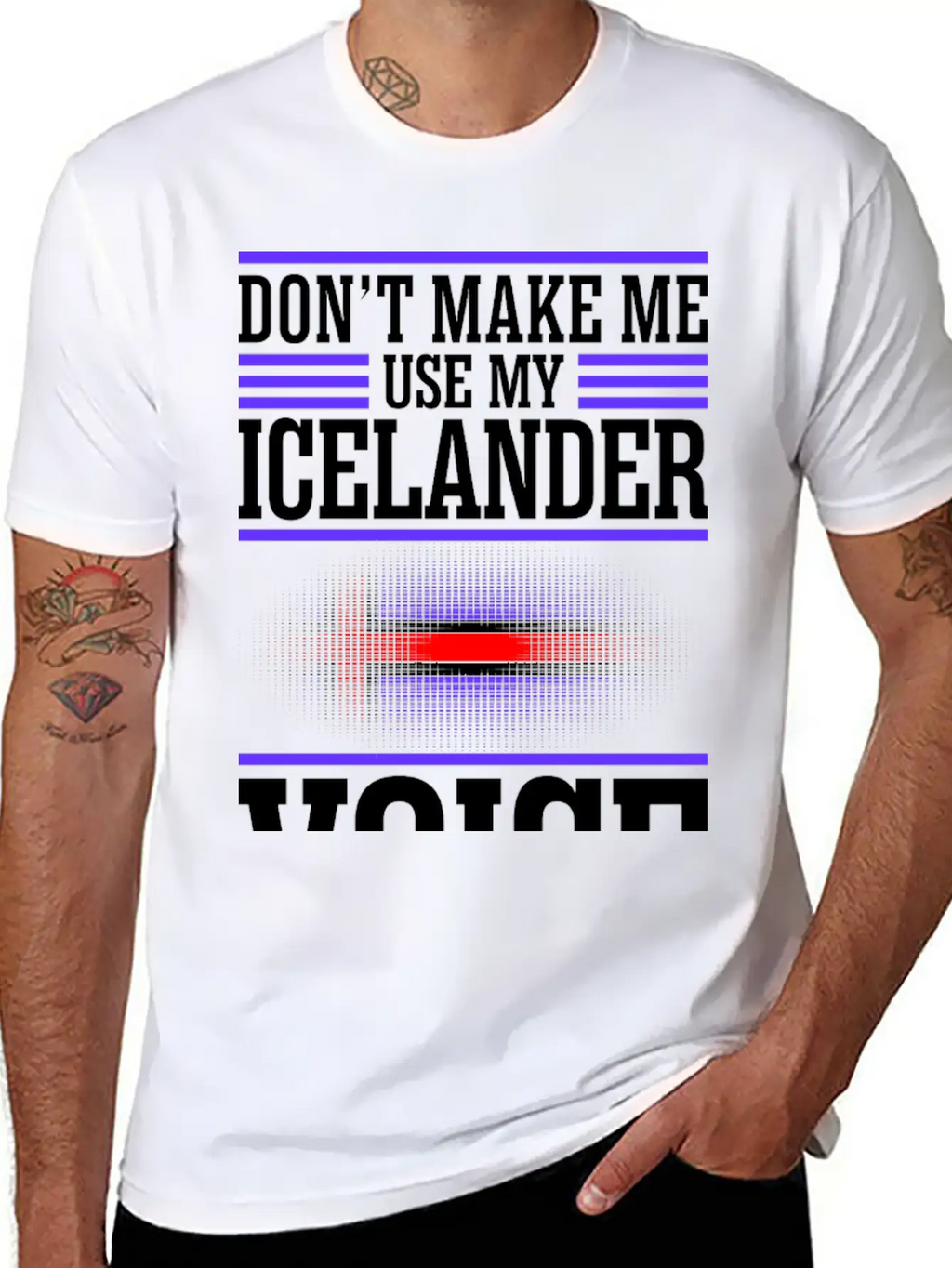 Dont Make Me Use My Icelander Voice Timeless Short Sleeve Tee – Comfy And Minimalist Design
