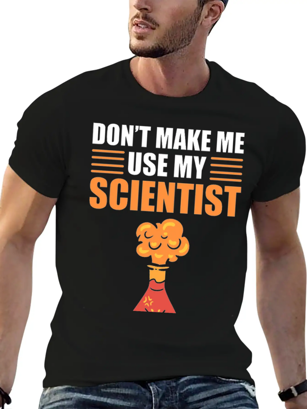 Don't Make Me Use My Scientist Voice Chemist Relaxed Everyday Tee – Lightweight And Durable Cotton