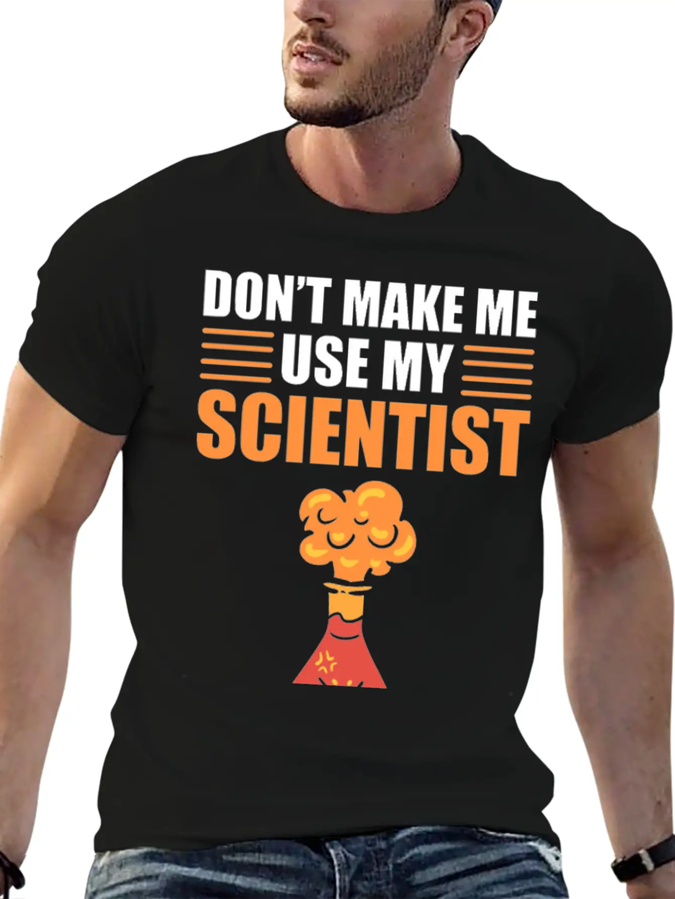 Don't Make Me Use My Scientist Voice Chemist Relaxed Everyday Tee – Lightweight And Durable Cotton