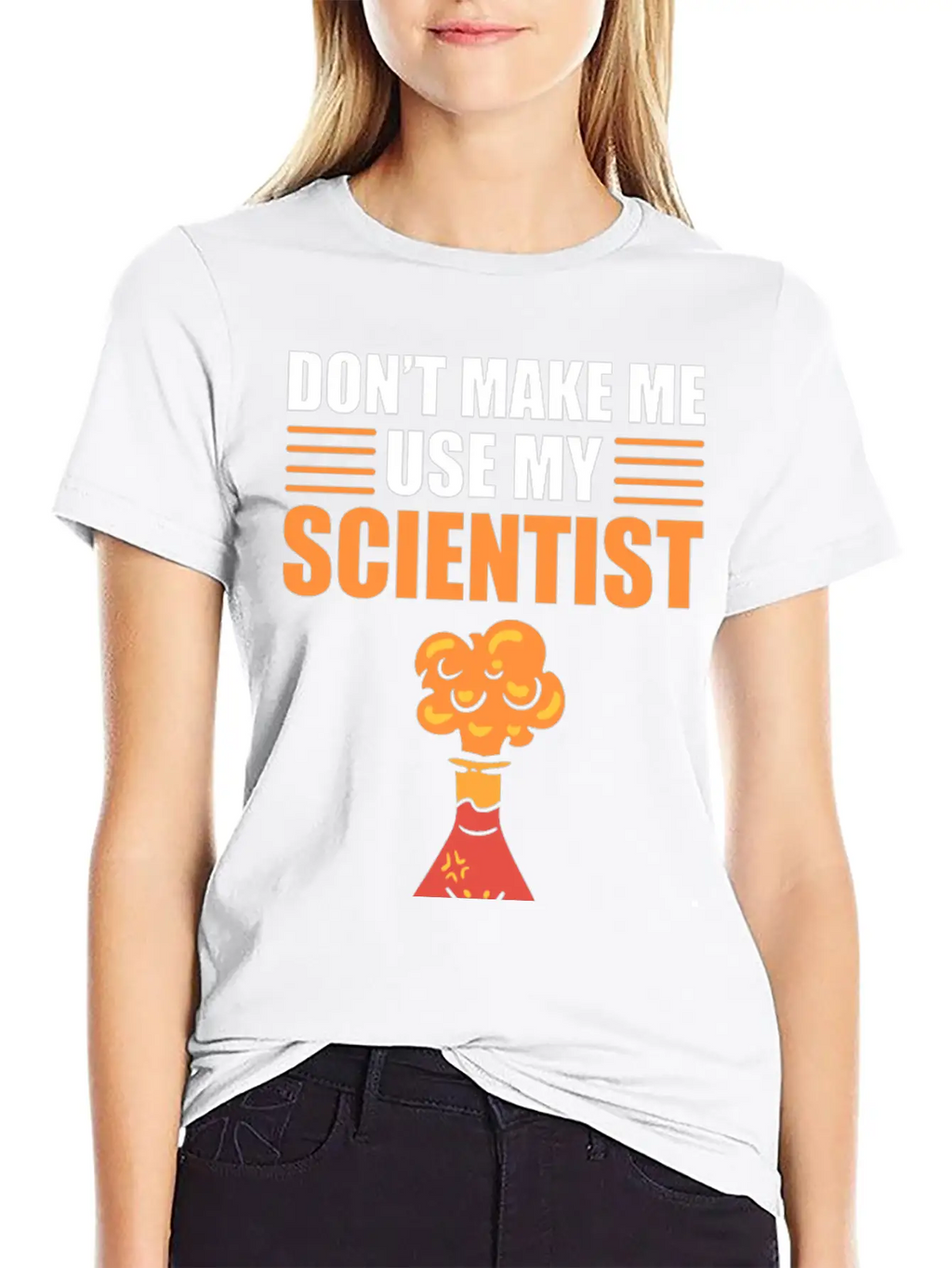 Don't Make Me Use My Scientist Voice Chemist Relaxed Everyday Tee – Lightweight And Durable Cotton