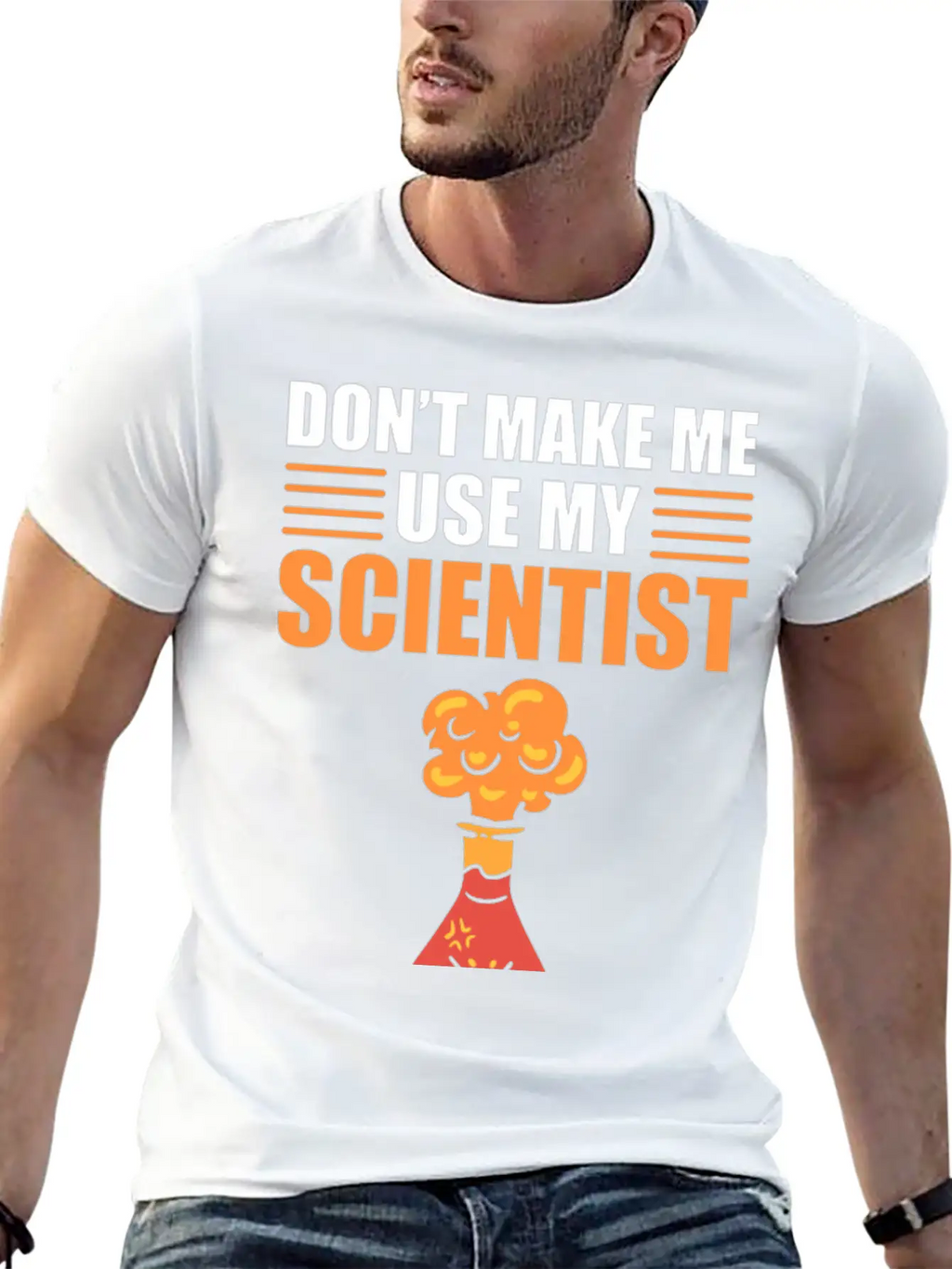 Don't Make Me Use My Scientist Voice Chemist Relaxed Everyday Tee – Lightweight And Durable Cotton