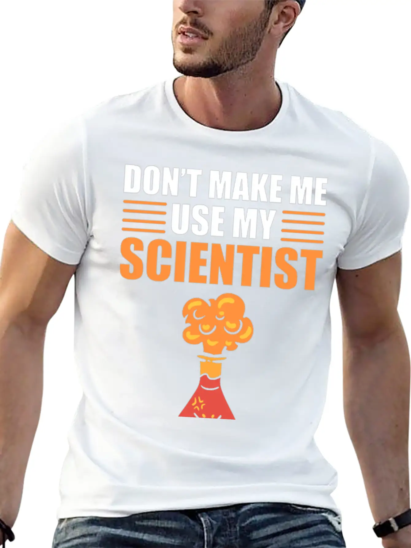Don't Make Me Use My Scientist Voice Chemist Relaxed Everyday Tee – Lightweight And Durable Cotton