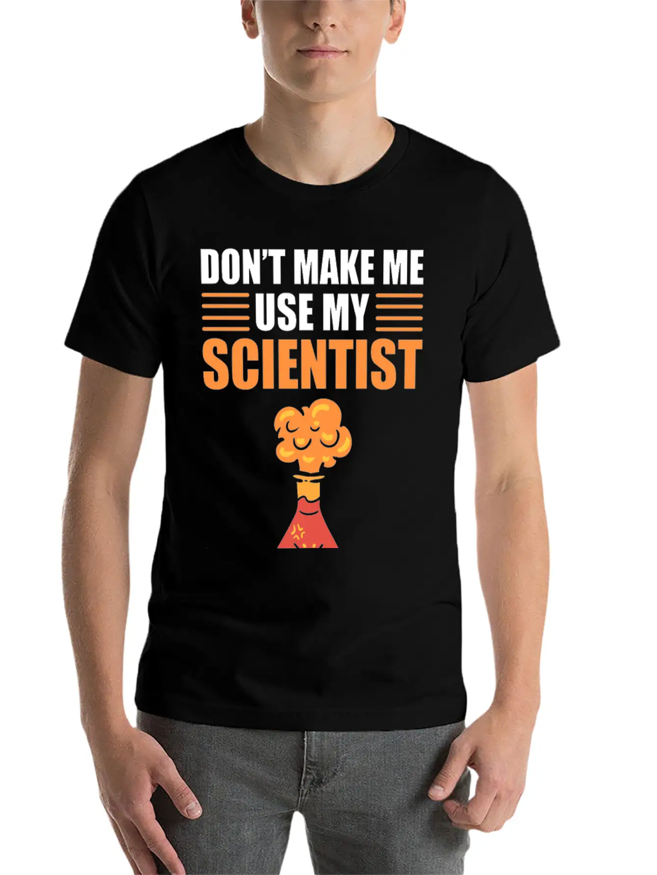 Don't Make Me Use My Scientist Voice Chemist Relaxed Everyday Tee – Lightweight And Durable Cotton