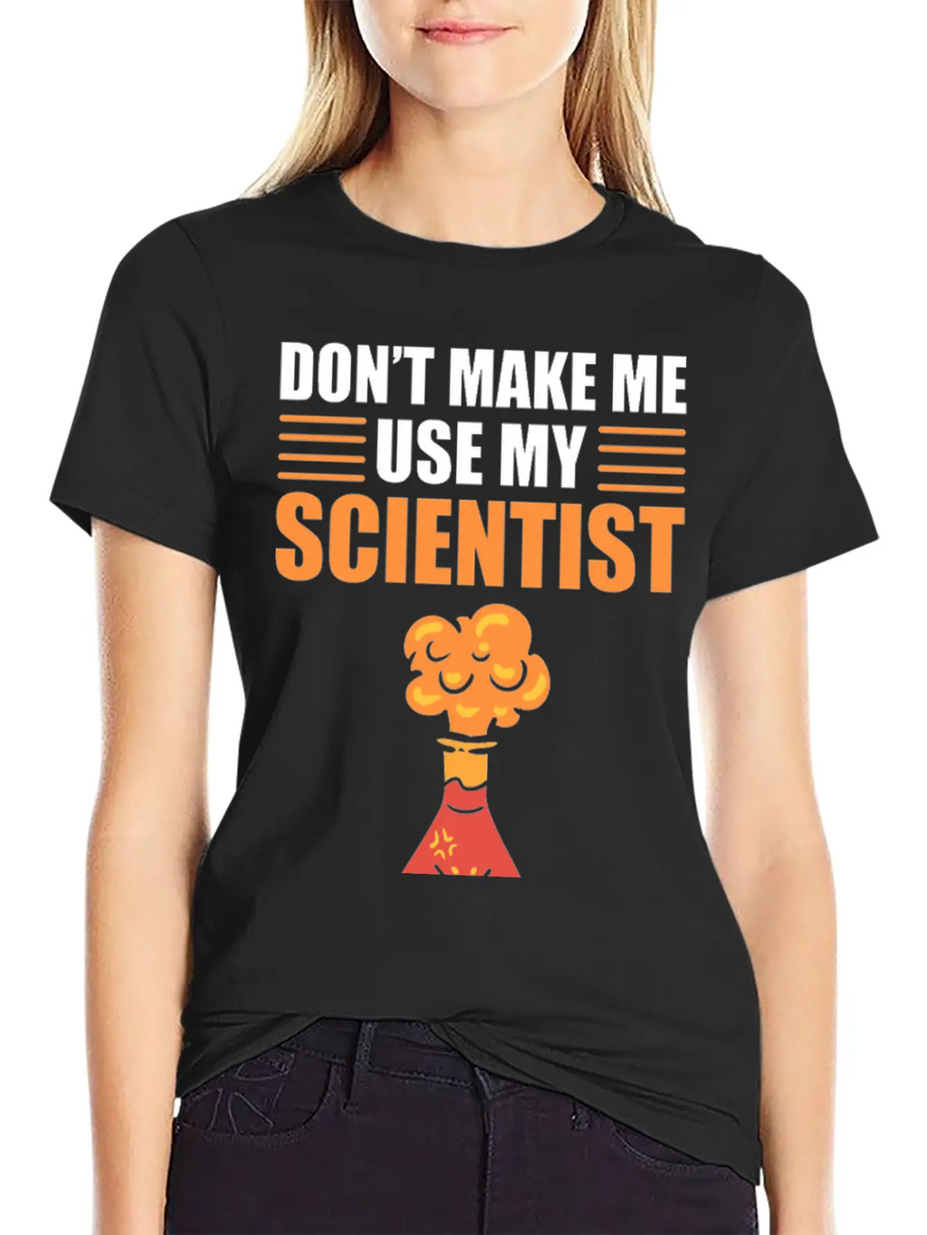 Don't Make Me Use My Scientist Voice Chemist Relaxed Everyday Tee – Lightweight And Durable Cotton