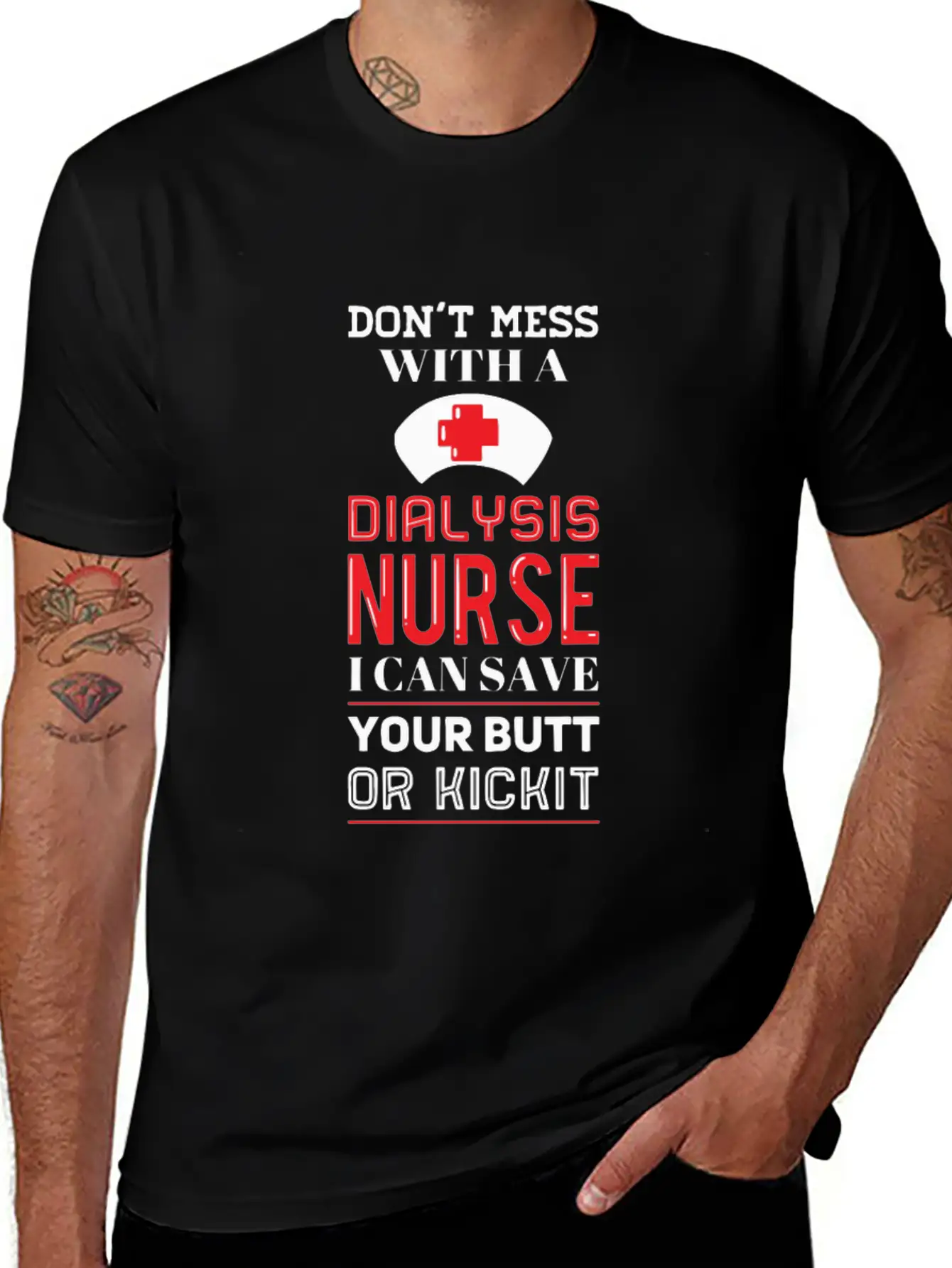 Dont Mess With A Dialysis Nurse I Can Save Your Essential Cotton Tee For Daily Outfits – Unisex Style
