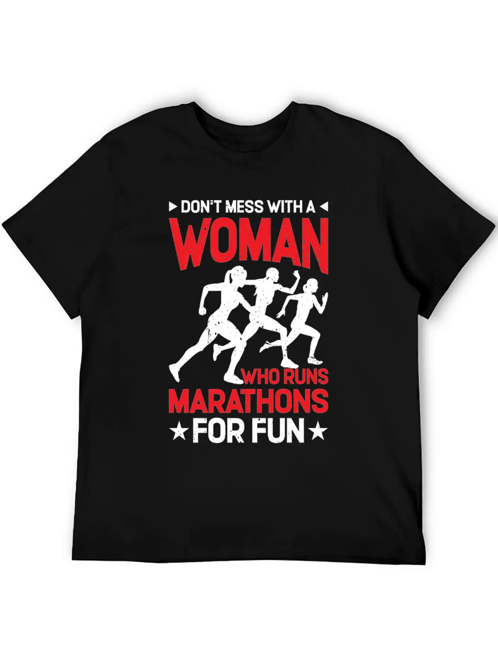 Don't Mess With A Woman Who Runs Marathons 2 Basic Graphic T-Shirt – Daily Comfort In Soft Cotton