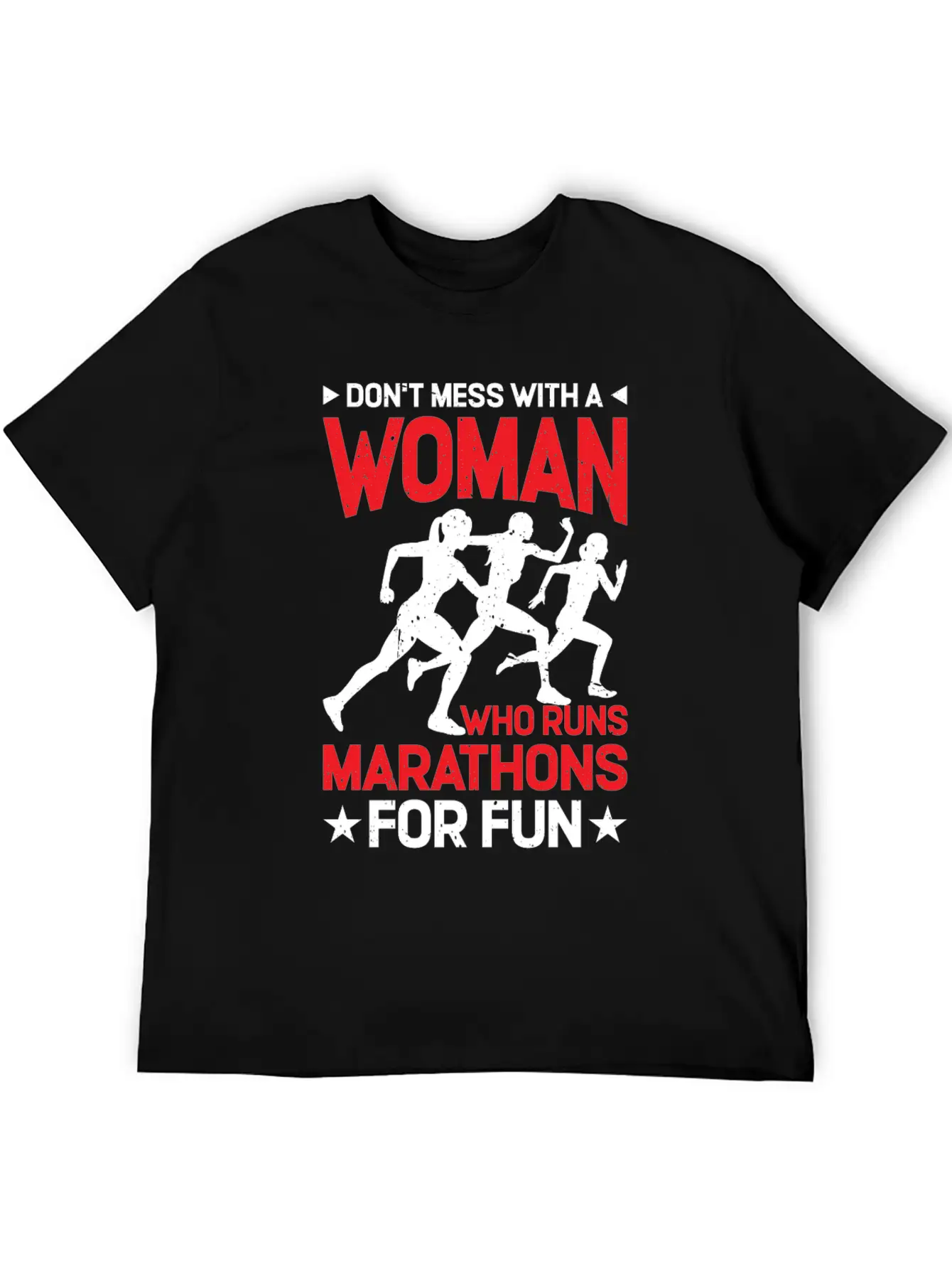 Don't Mess With A Woman Who Runs Marathons 2 Basic Graphic T-Shirt – Daily Comfort In Soft Cotton