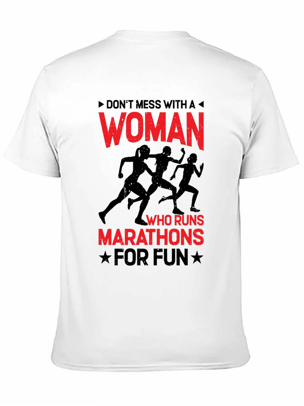 Don't Mess With A Woman Who Runs Marathons 2 Basic Graphic T-Shirt – Daily Comfort In Soft Cotton