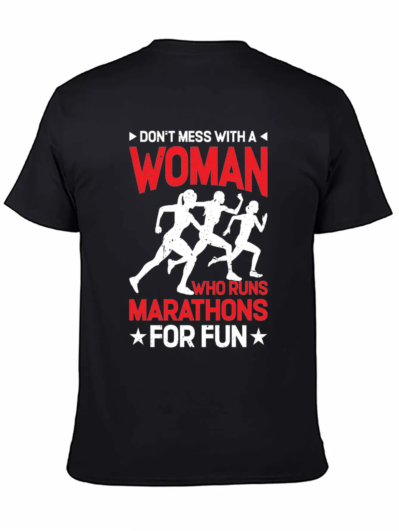 Don't Mess With A Woman Who Runs Marathons 2 Basic Graphic T-Shirt – Daily Comfort In Soft Cotton