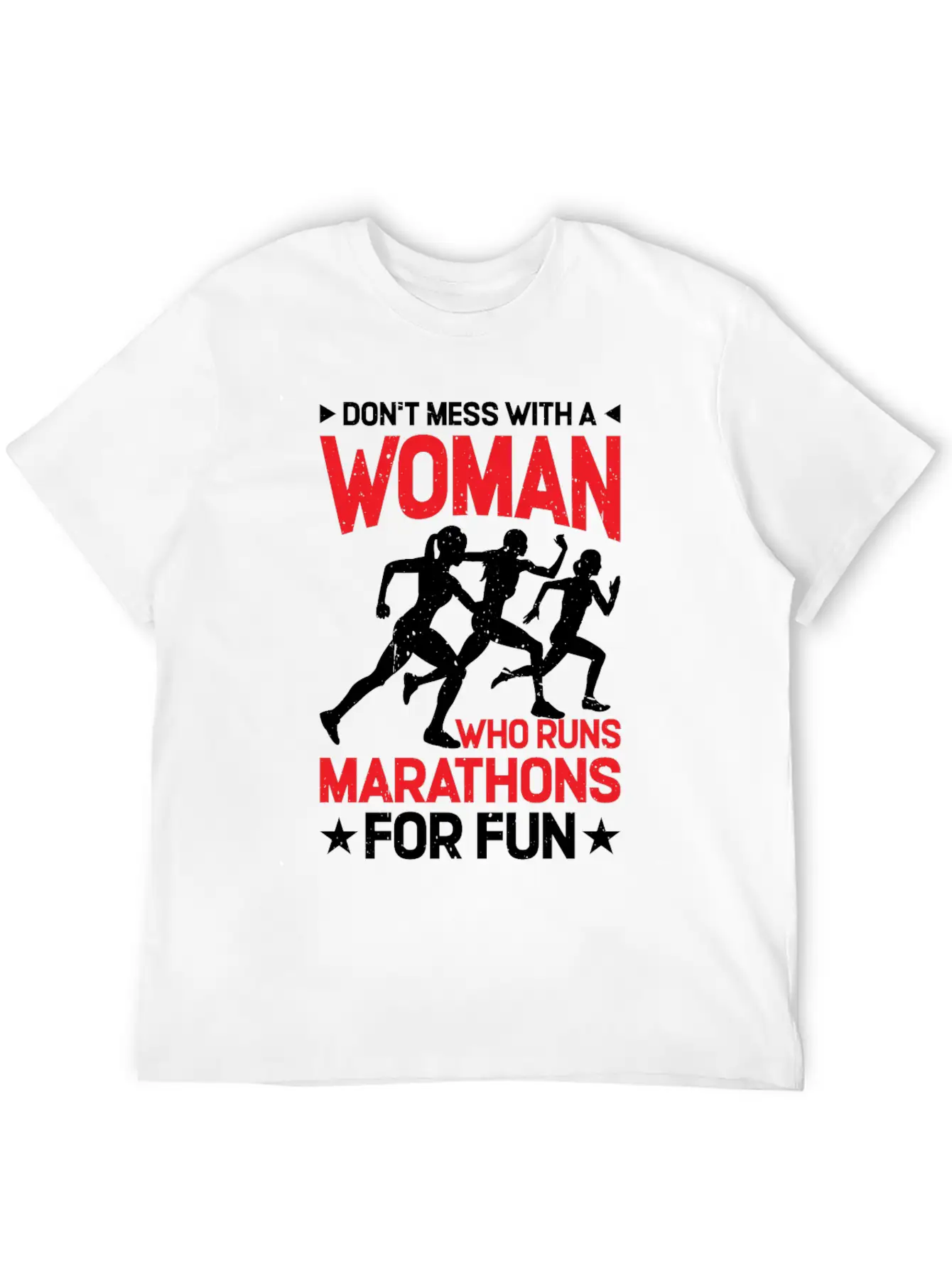 Don't Mess With A Woman Who Runs Marathons 2 Basic Graphic T-Shirt – Daily Comfort In Soft Cotton