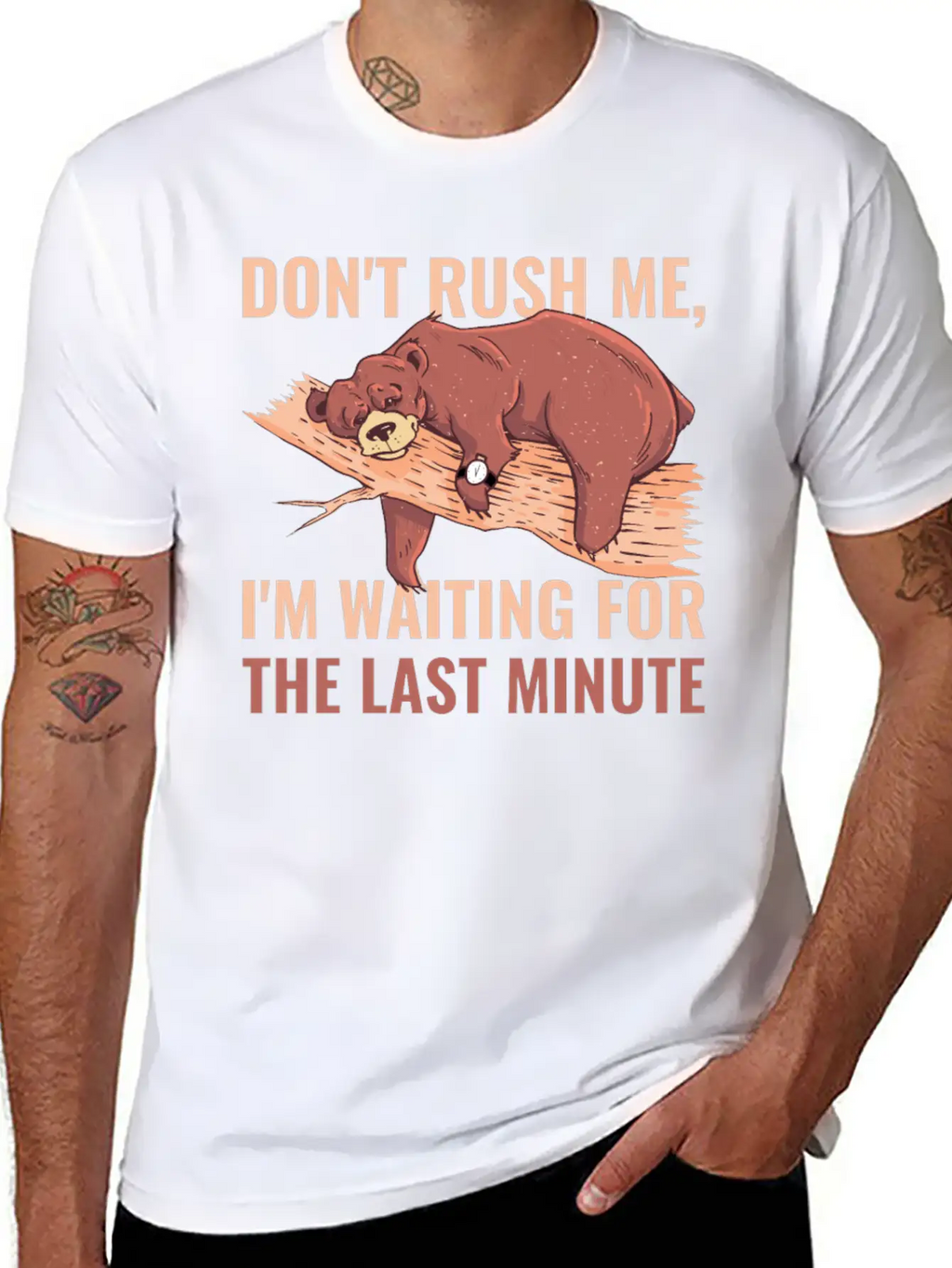 Dont Rush Me Funny Procrastination Gift Timeless Short Sleeve Tee – Comfy And Minimalist Design