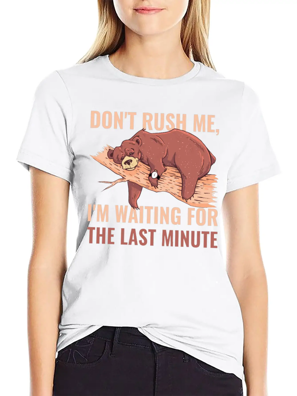 Dont Rush Me Funny Procrastination Gift Timeless Short Sleeve Tee – Comfy And Minimalist Design