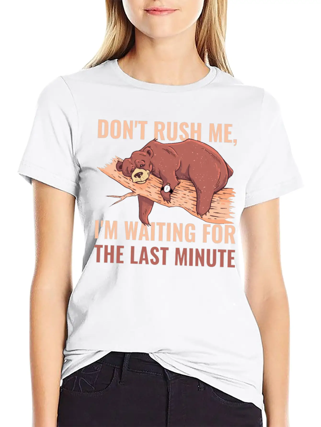 Dont Rush Me Funny Procrastination Gift Timeless Short Sleeve Tee – Comfy And Minimalist Design
