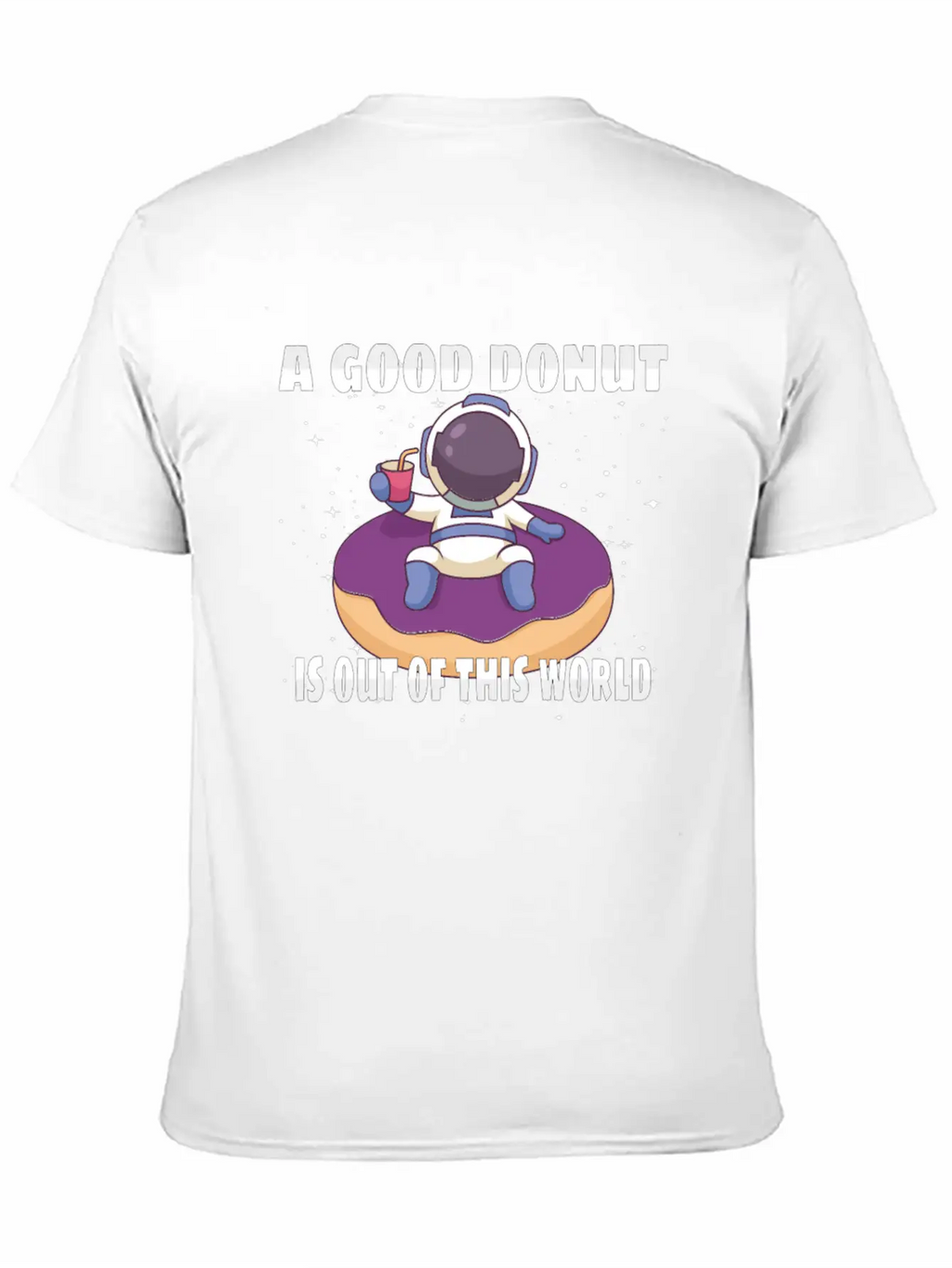 Donut Astronaut Astronomy Solar System Space Kids Unisex Casual T-Shirt – Clean Design For Daily Comfort
