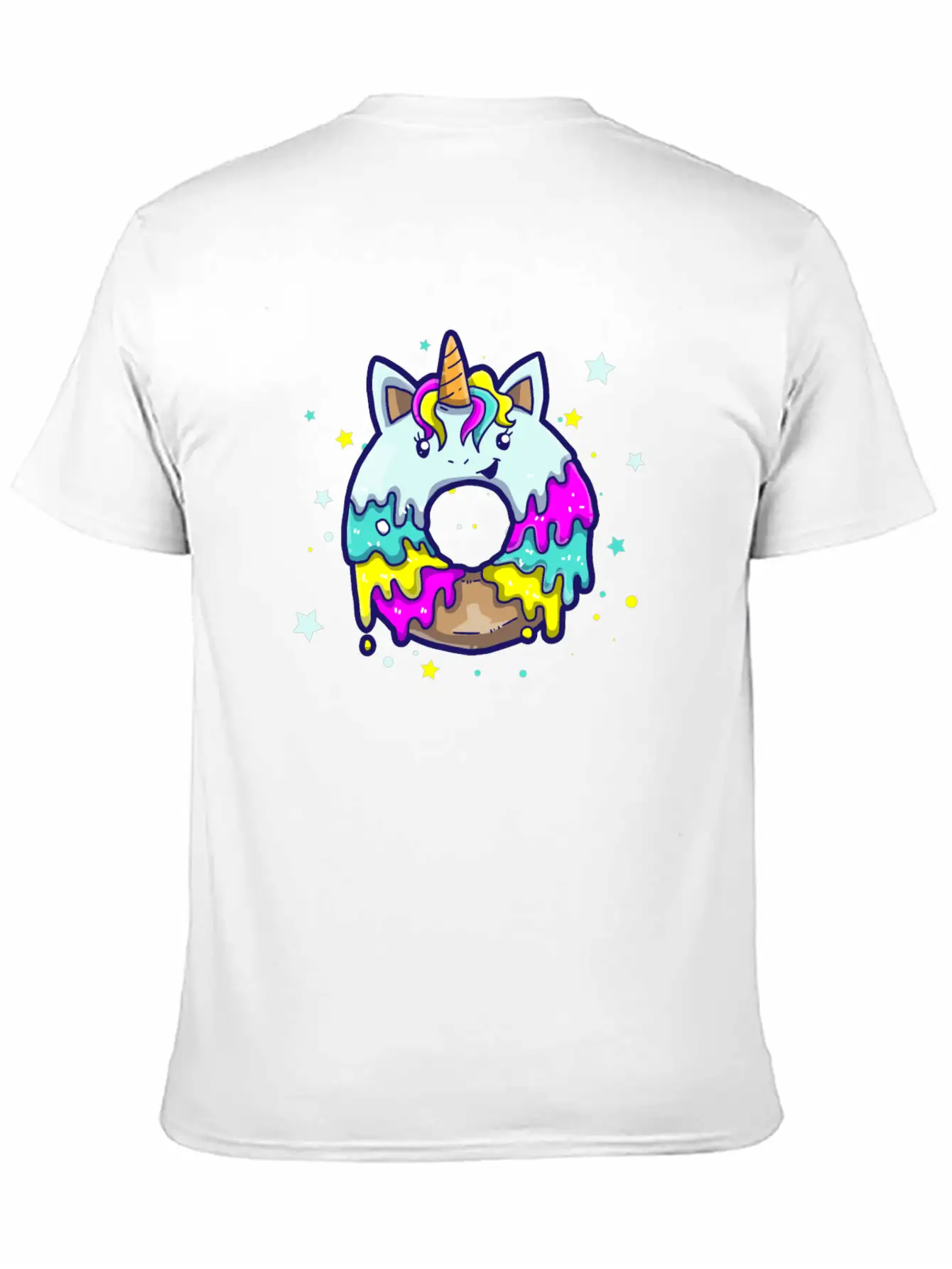 Donut Unicorn Unicorn Candy Frosting Breathable Graphic T-Shirt – Perfect For Casual Days