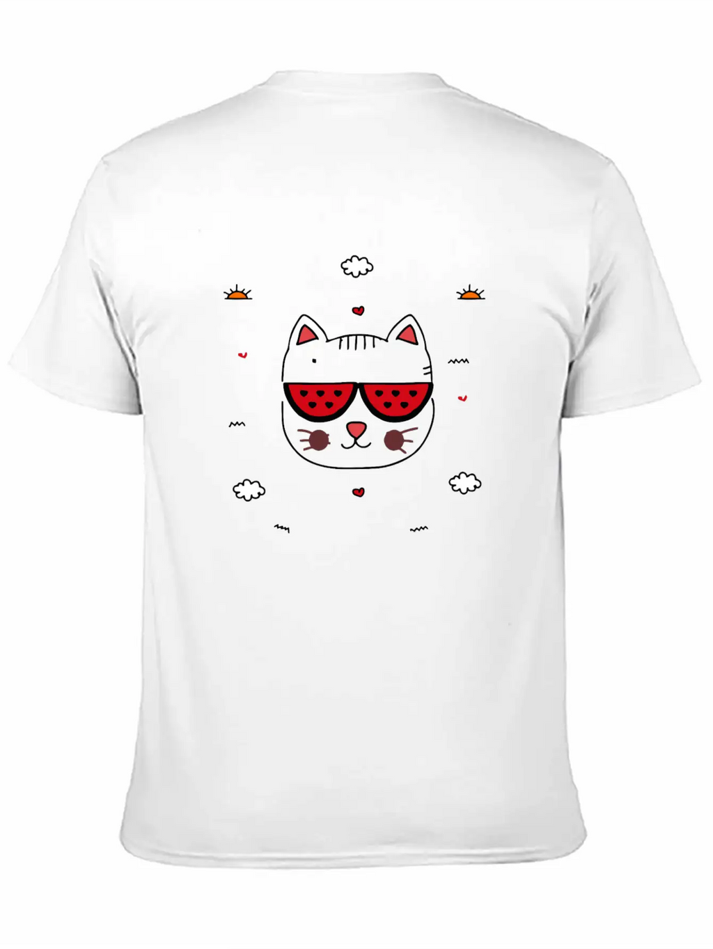 Doodle Cat Unisex Casual T-Shirt – Clean Design For Daily Comfort