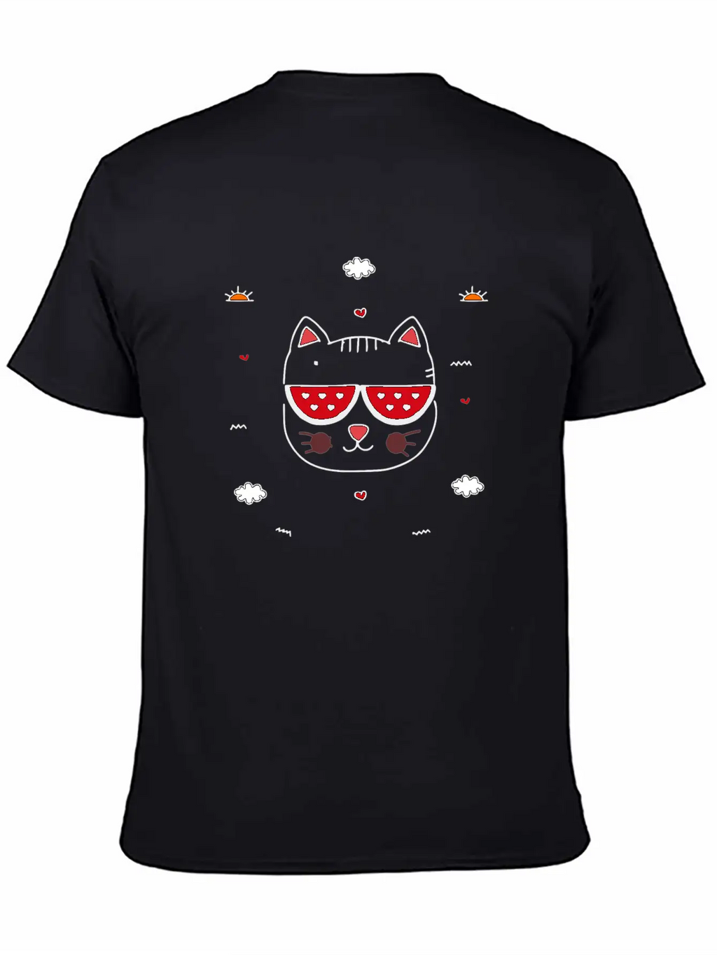 Doodle Cat Unisex Casual T-Shirt – Clean Design For Daily Comfort