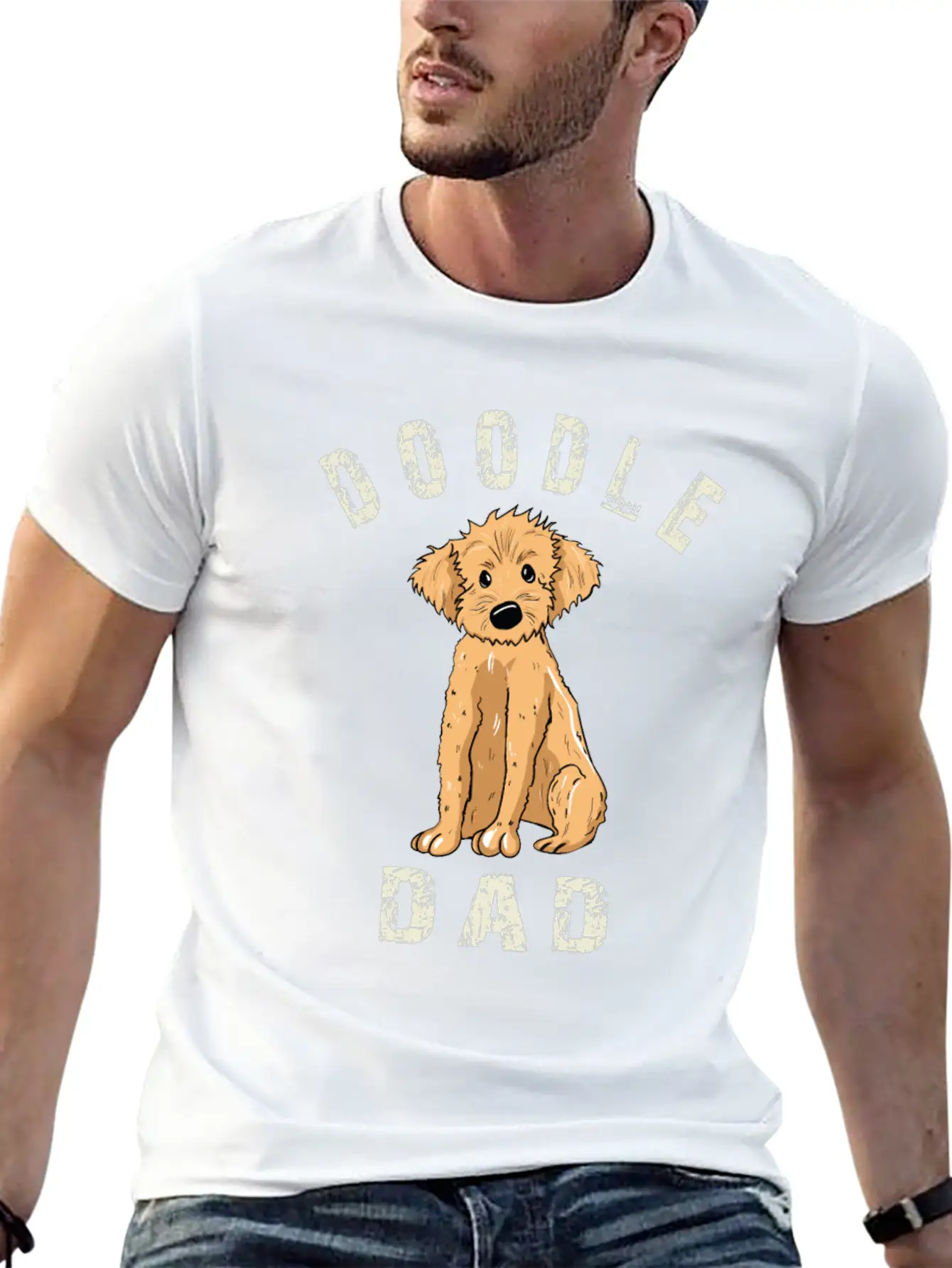 Doodle Dad Breathable Graphic T-Shirt – Perfect For Casual Days