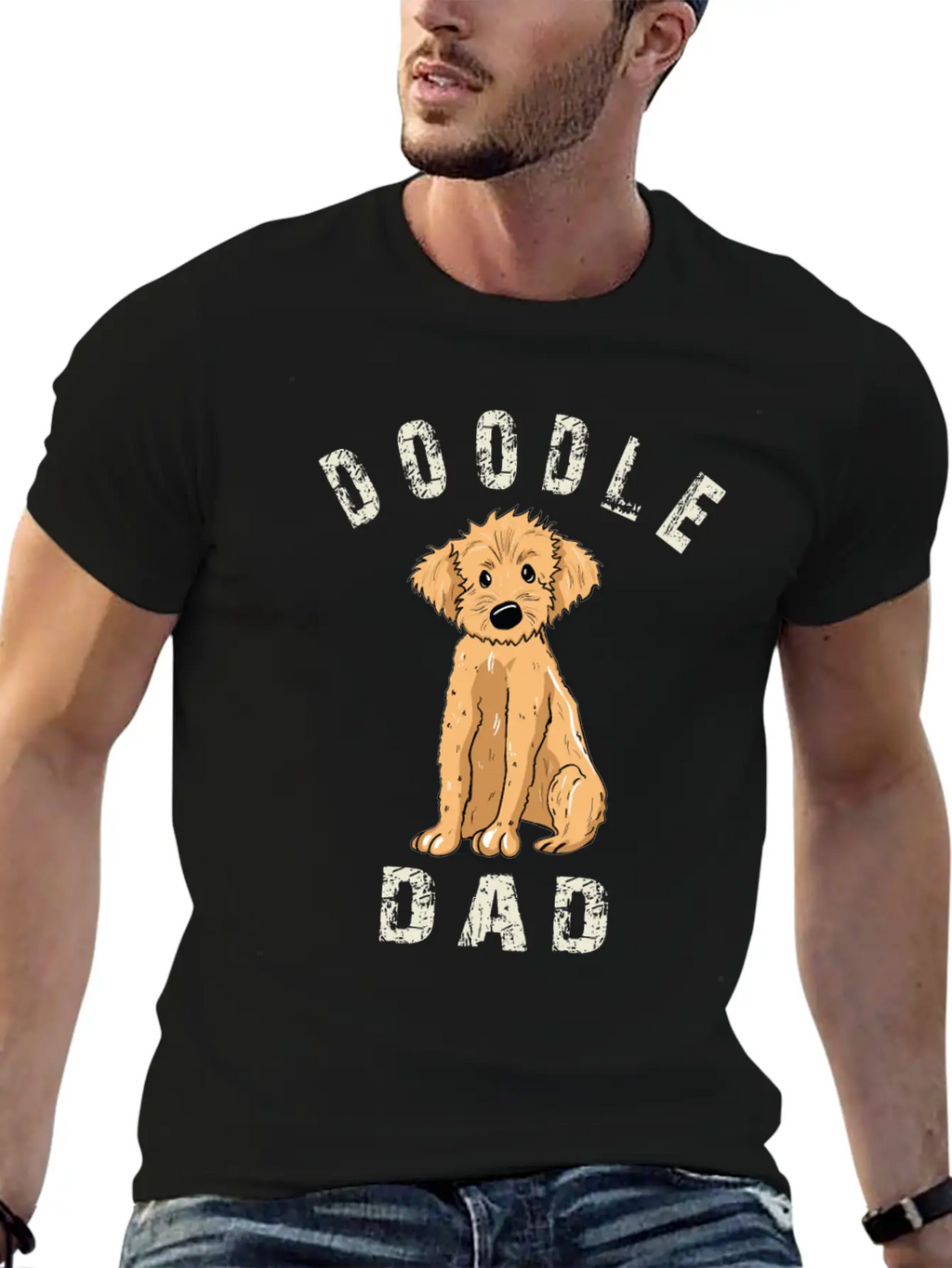 Doodle Dad Breathable Graphic T-Shirt – Perfect For Casual Days