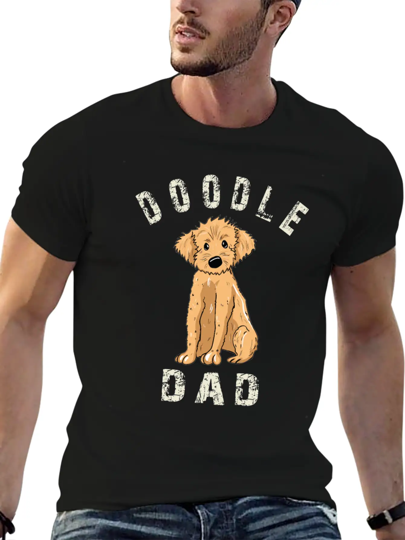 Doodle Dad Breathable Graphic T-Shirt – Perfect For Casual Days