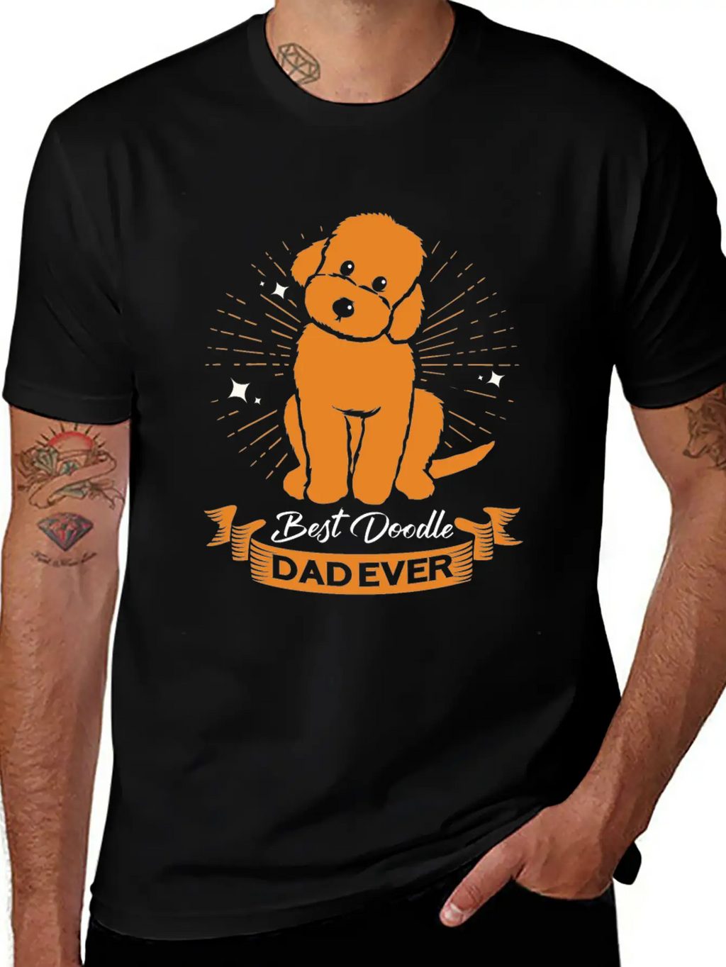 Doodle Dog Goldendoodle Golden Retriever Poodle Breathable Graphic T-Shirt – Perfect For Casual Days