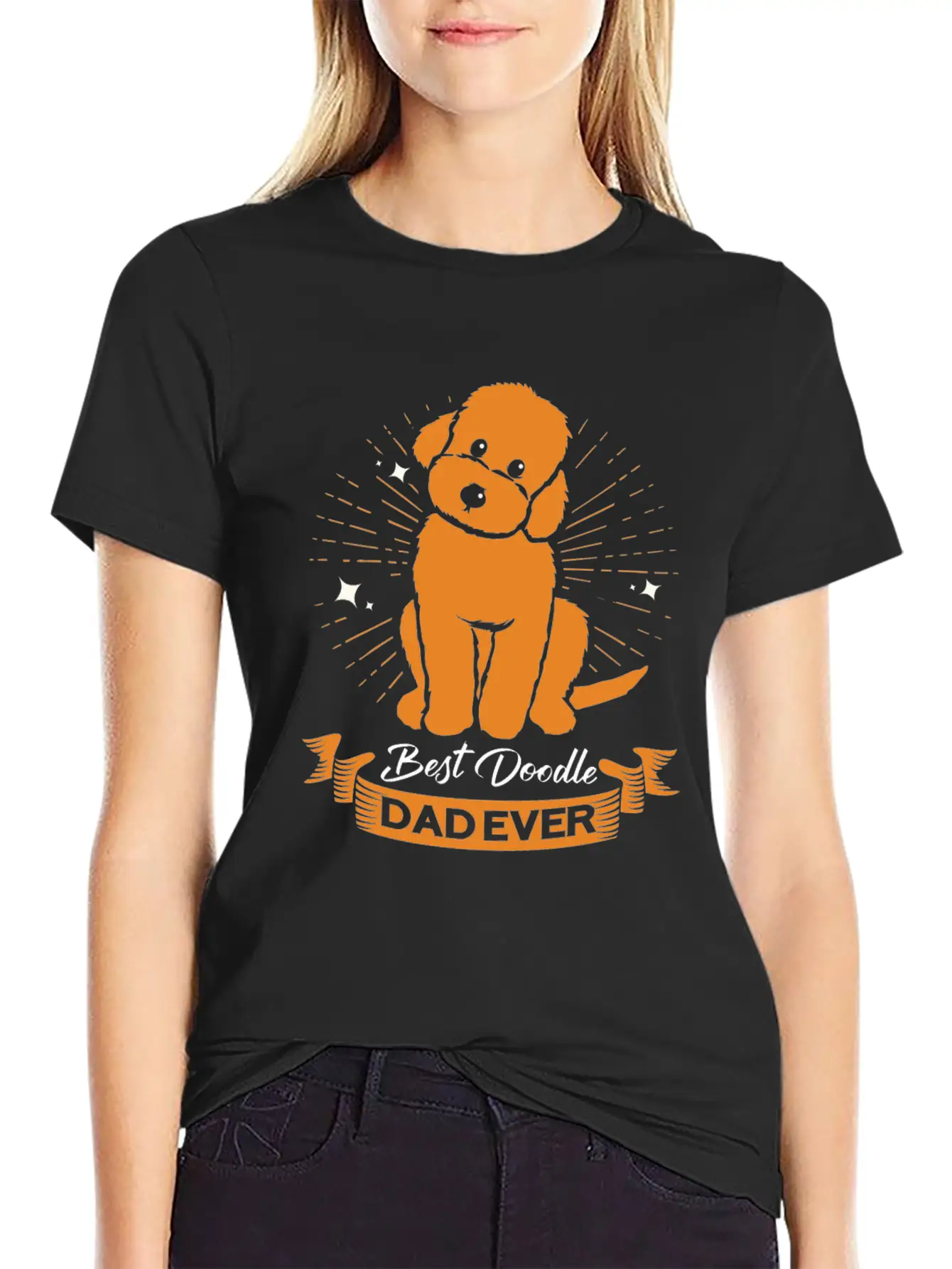 Doodle Dog Goldendoodle Golden Retriever Poodle Breathable Graphic T-Shirt – Perfect For Casual Days