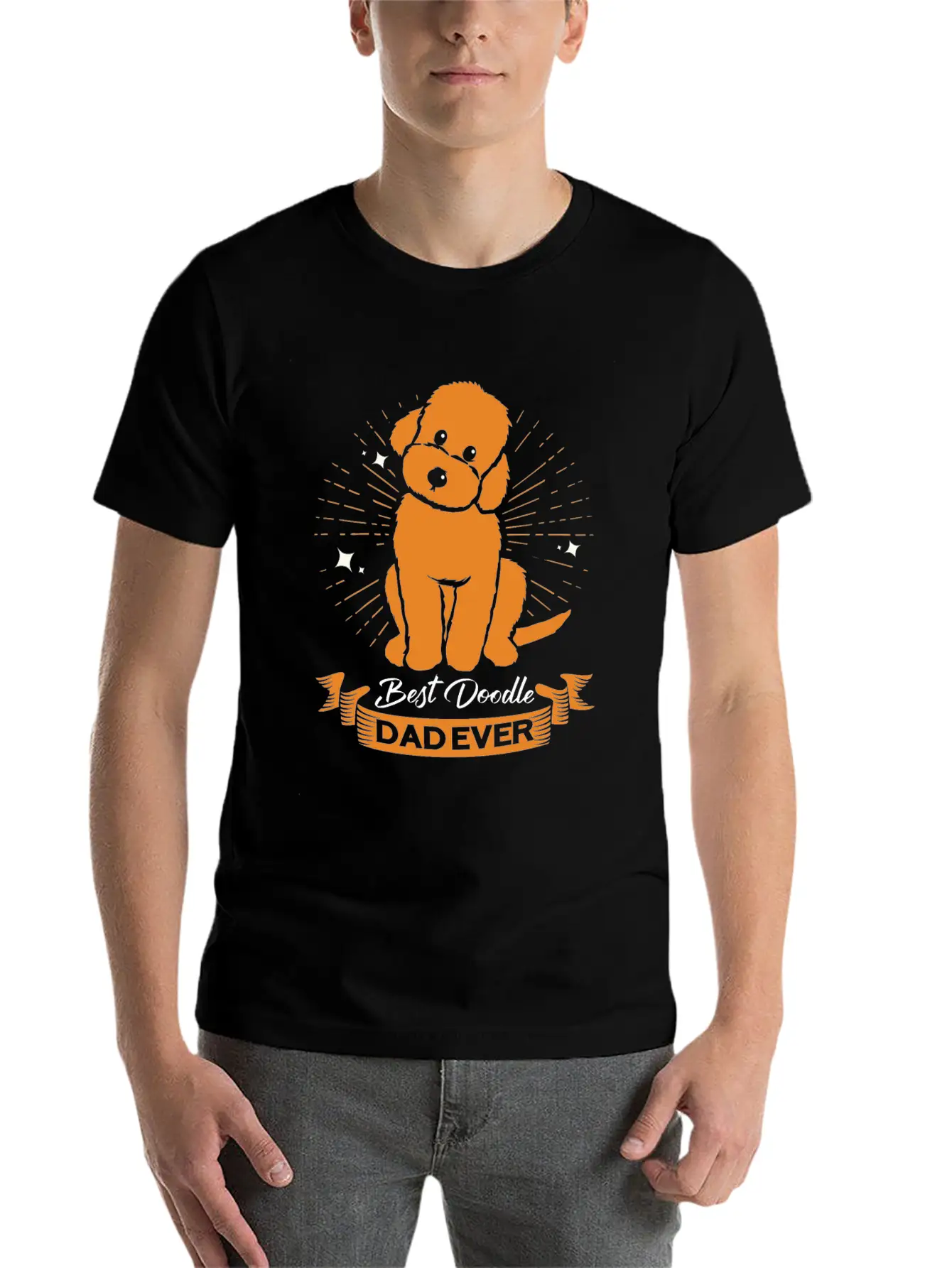 Doodle Dog Goldendoodle Golden Retriever Poodle Breathable Graphic T-Shirt – Perfect For Casual Days