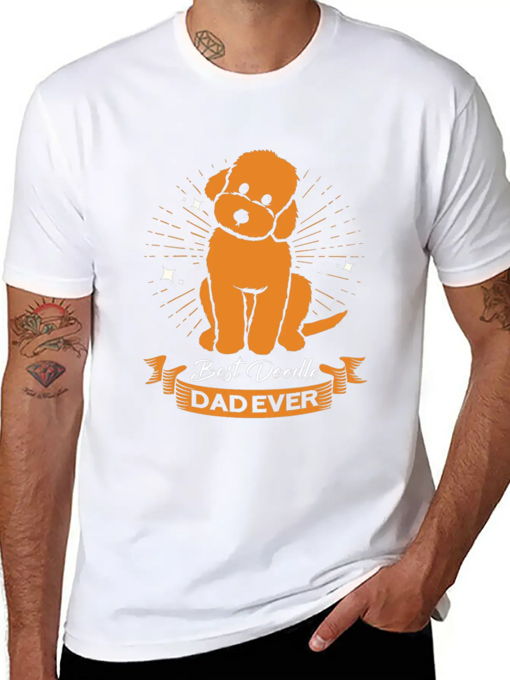 Doodle Dog Goldendoodle Golden Retriever Poodle Breathable Graphic T-Shirt – Perfect For Casual Days