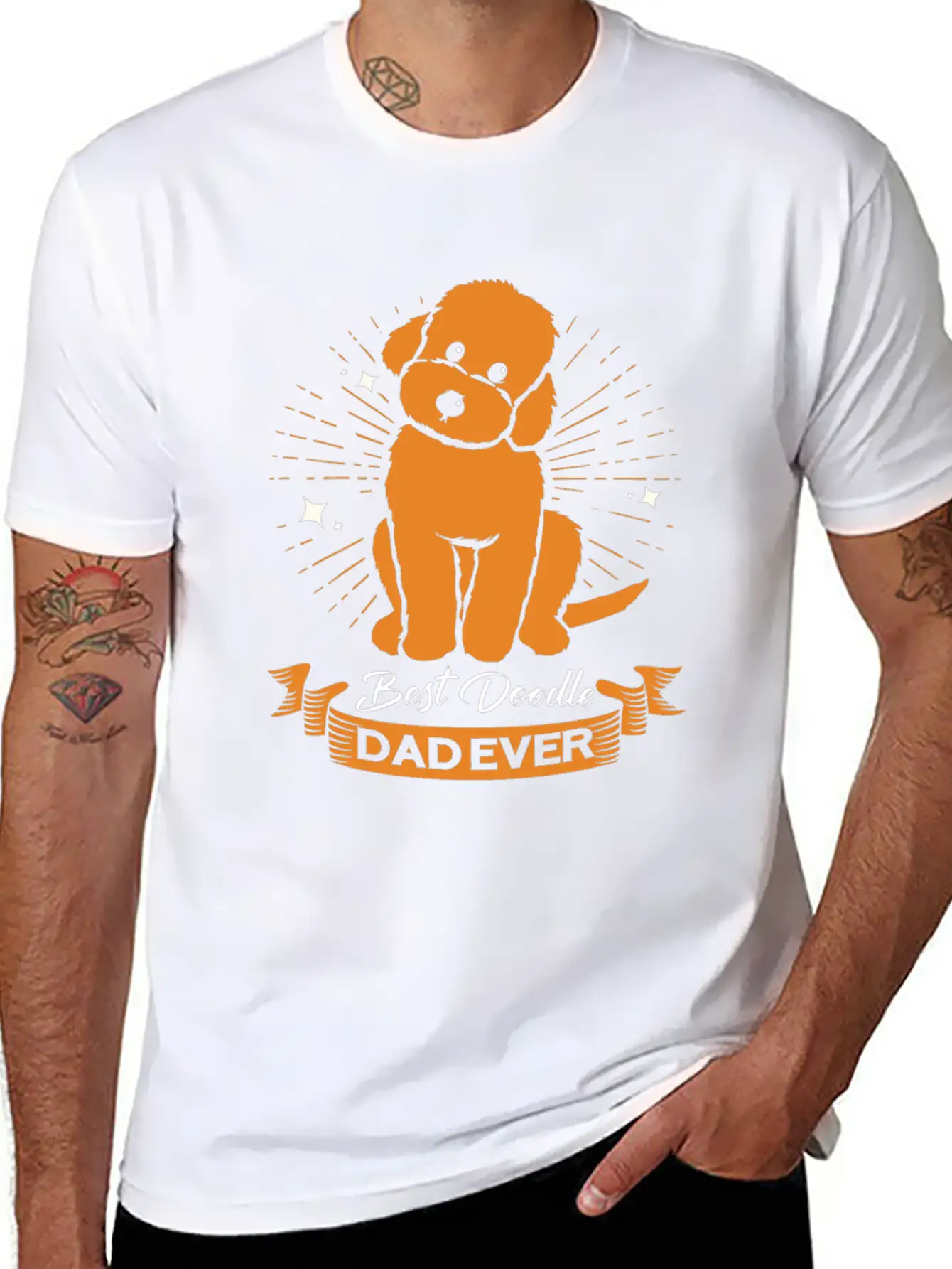 Doodle Dog Goldendoodle Golden Retriever Poodle Breathable Graphic T-Shirt – Perfect For Casual Days