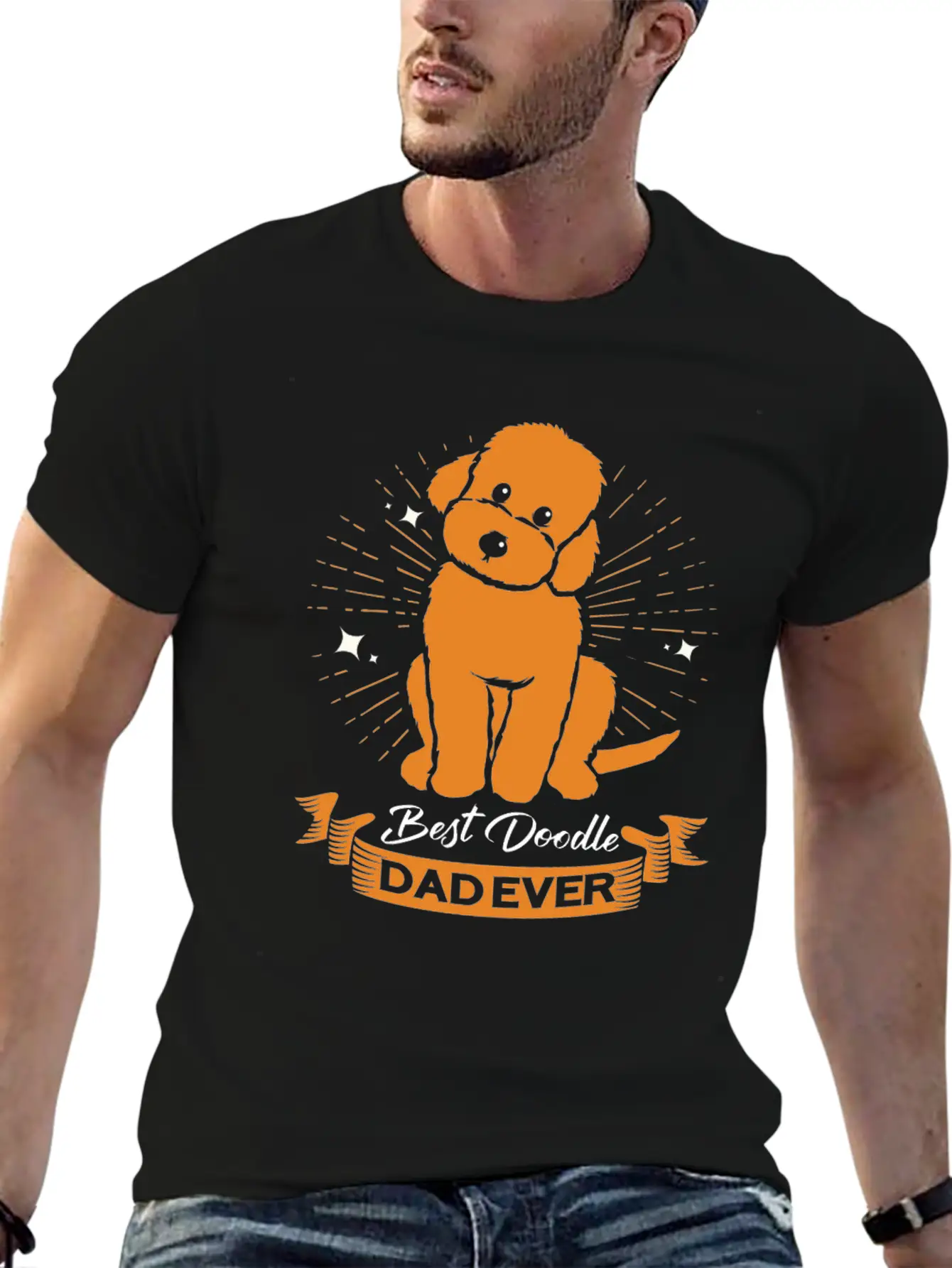 Doodle Dog Goldendoodle Golden Retriever Poodle Breathable Graphic T-Shirt – Perfect For Casual Days