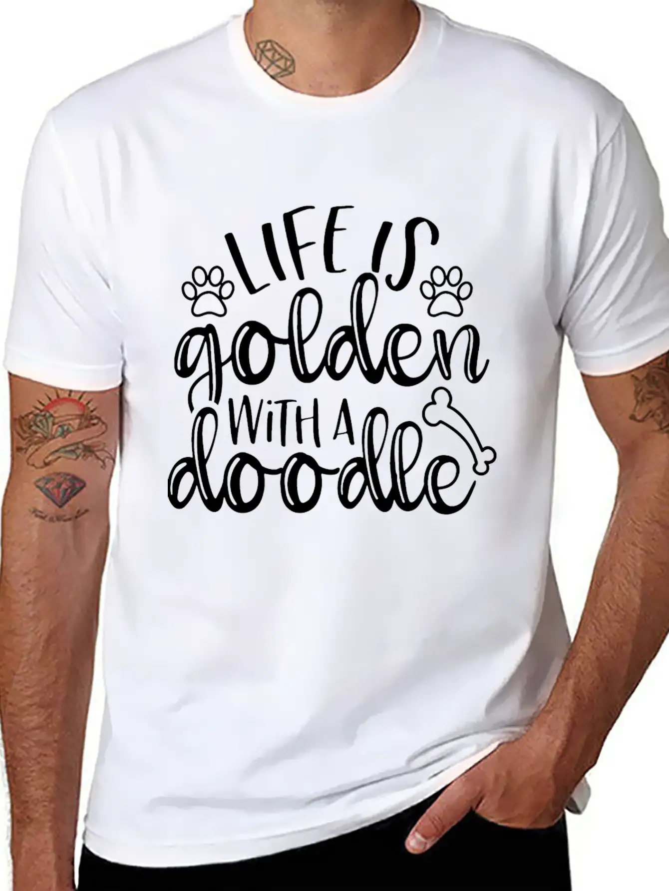 Doodle Shirt T Shirt, Golden Doodle Gifts Essential Cotton Tee For Daily Outfits – Unisex Style
