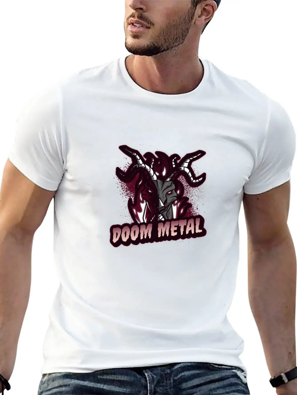 Doom Metal Classic Cotton Tee – Unisex Comfort For Any Season