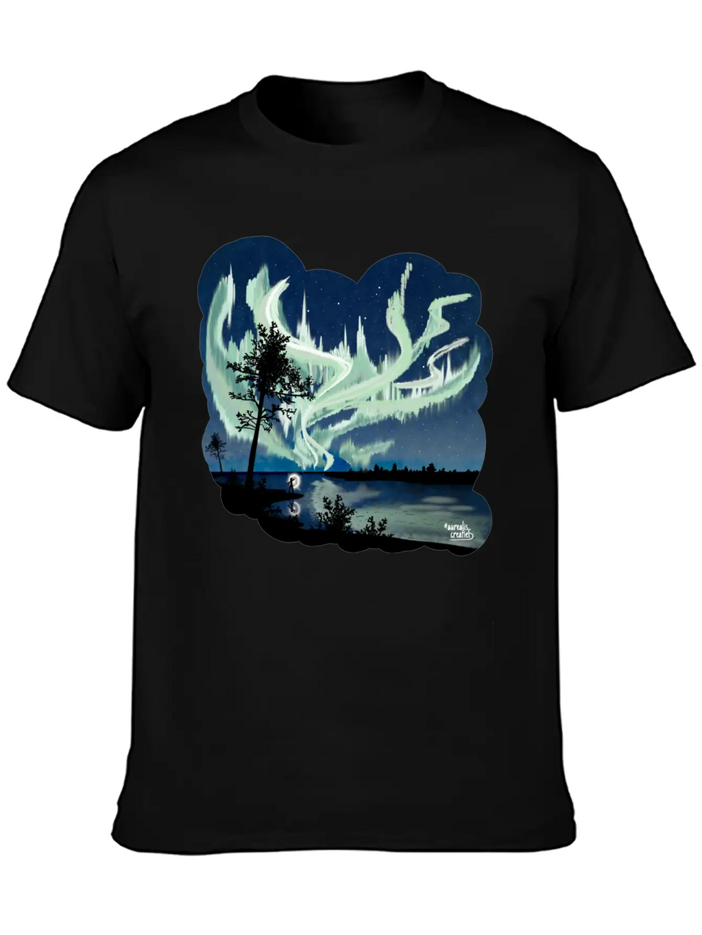 Double Northern Lights Classic Cotton Tee – Unisex Comfort For Any Season