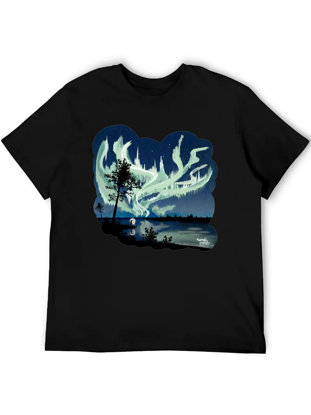 Double Northern Lights Classic Cotton Tee – Unisex Comfort For Any Season