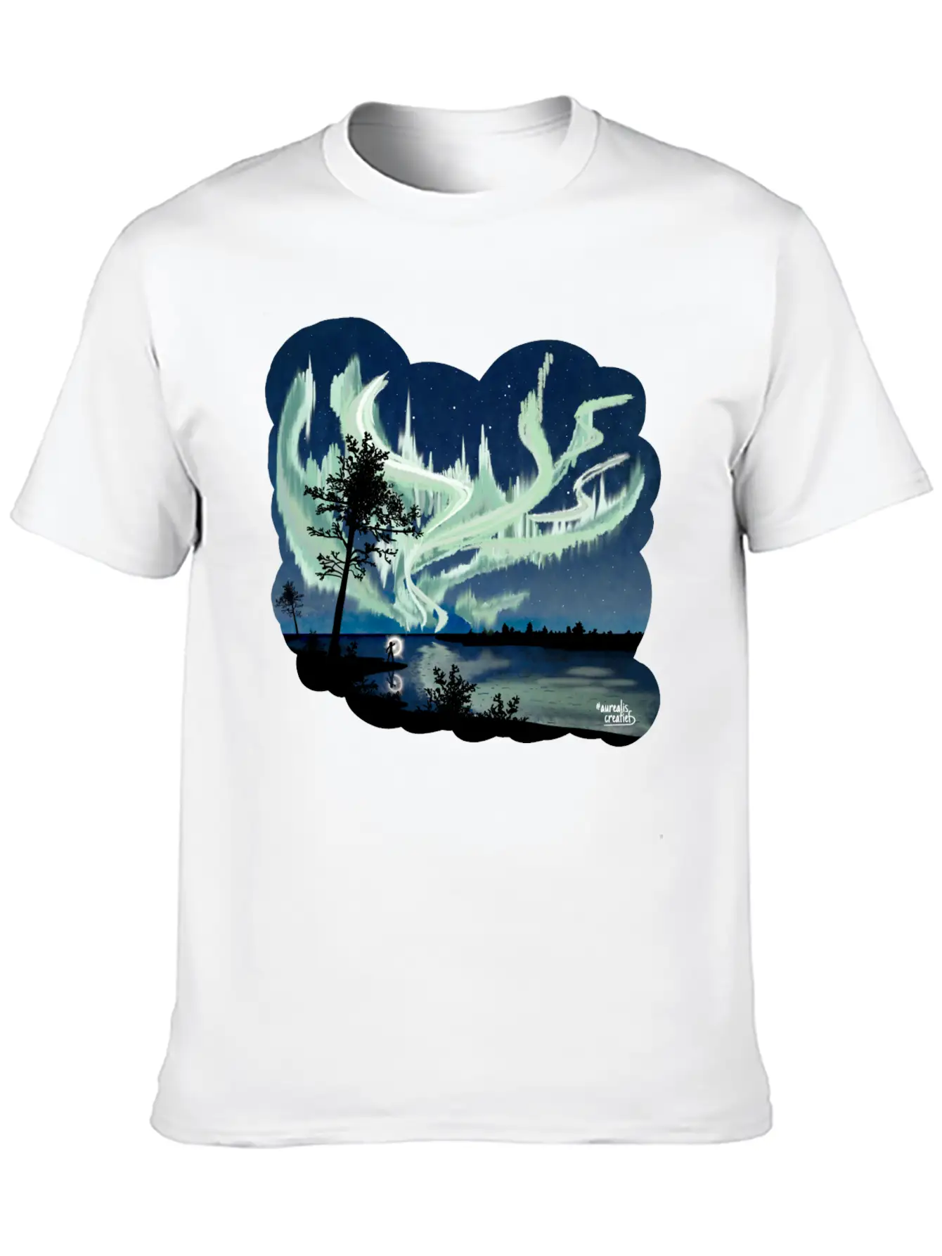 Double Northern Lights Classic Cotton Tee – Unisex Comfort For Any Season