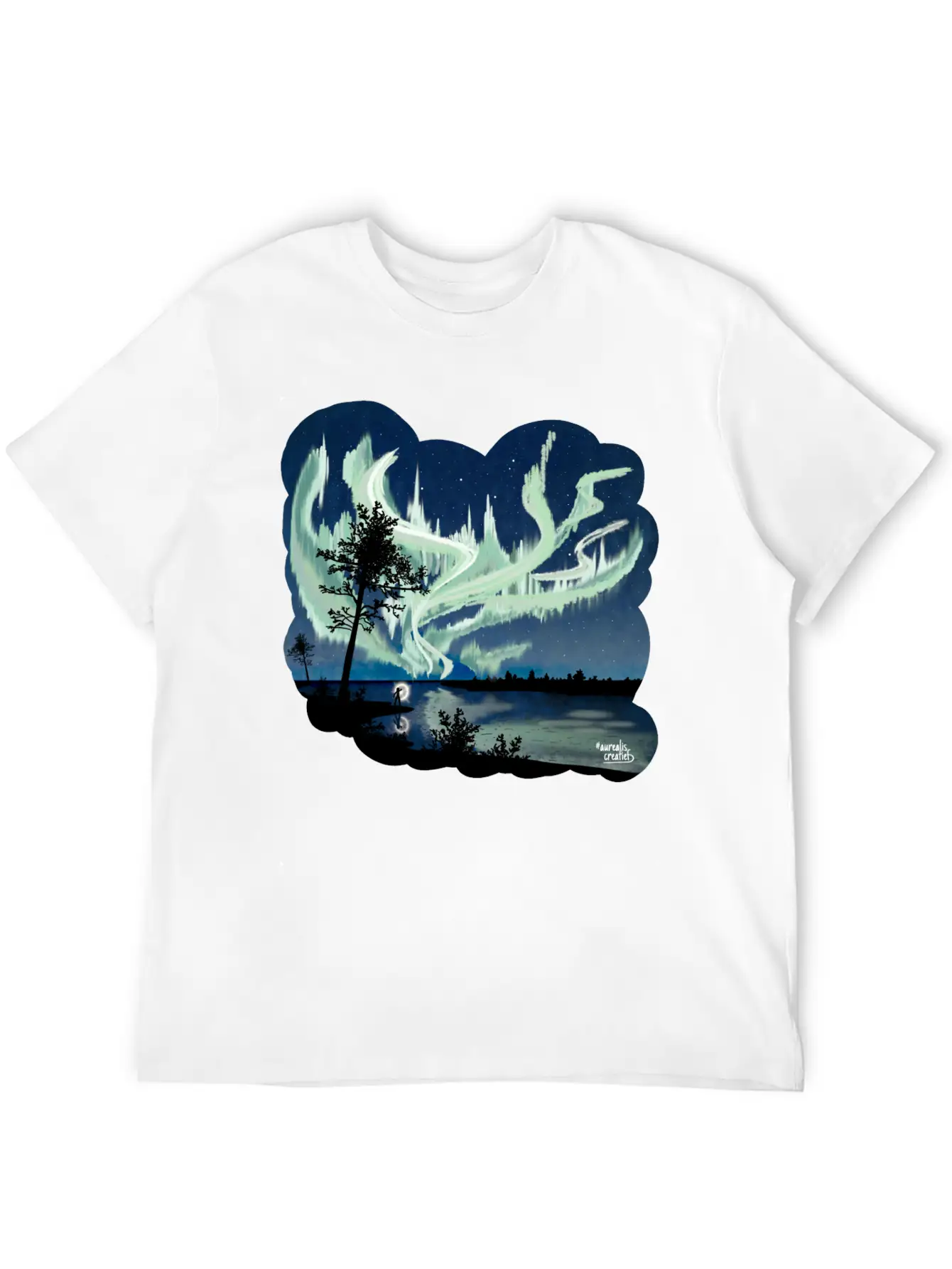 Double Northern Lights Classic Cotton Tee – Unisex Comfort For Any Season