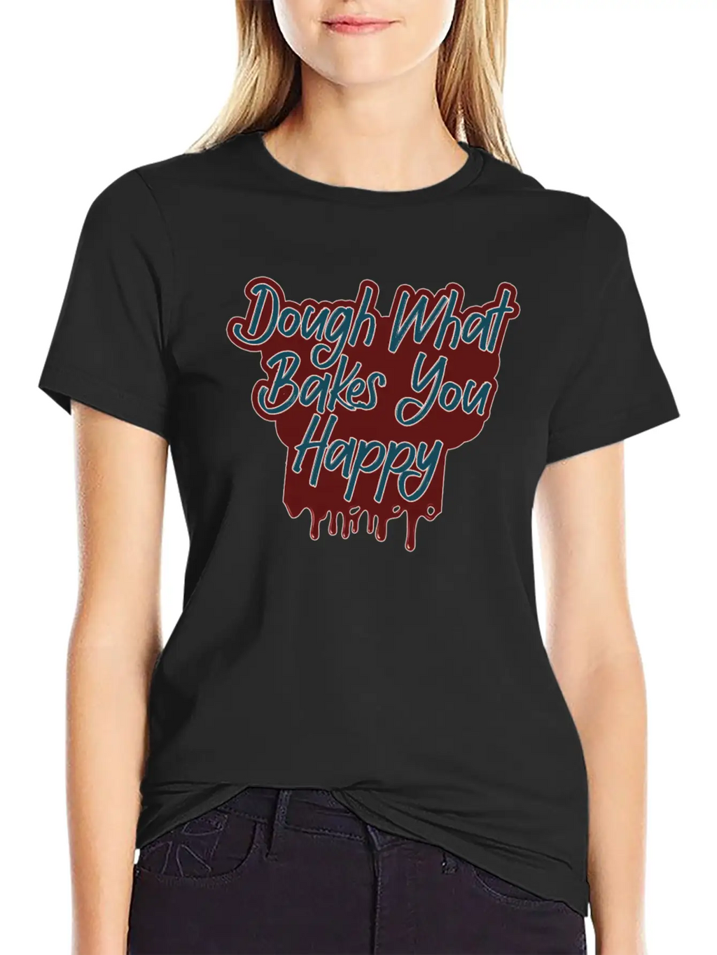 Dough What Bakes You Happy Women Baking Timeless Short Sleeve Tee – Comfy And Minimalist Design