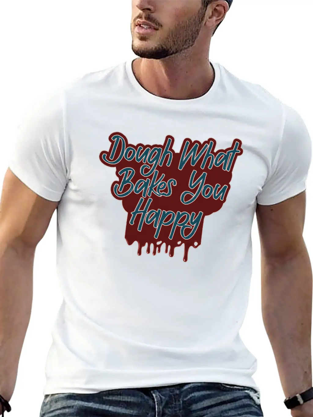 Dough What Bakes You Happy Women Baking Timeless Short Sleeve Tee – Comfy And Minimalist Design