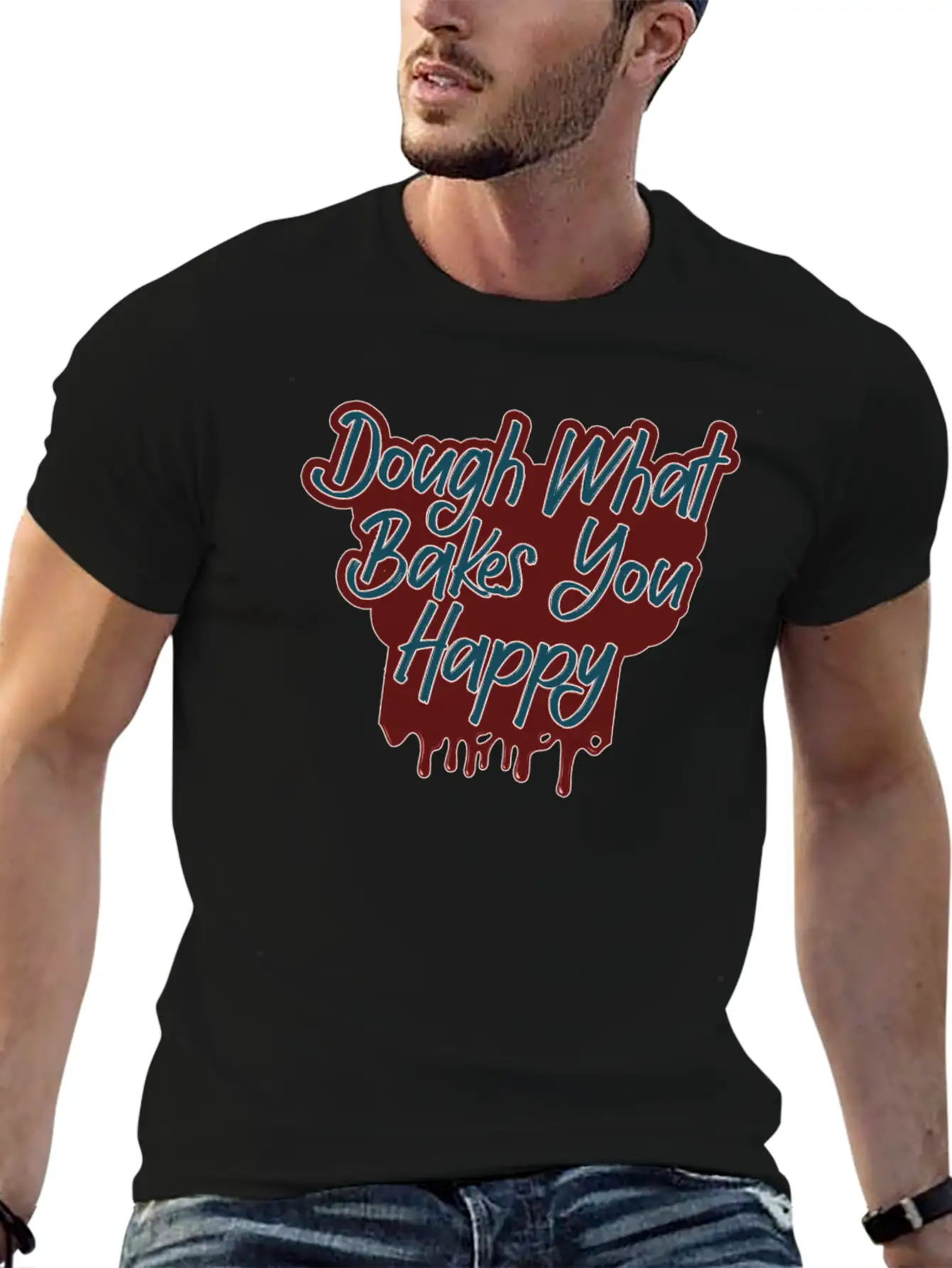 Dough What Bakes You Happy Women Baking Timeless Short Sleeve Tee – Comfy And Minimalist Design