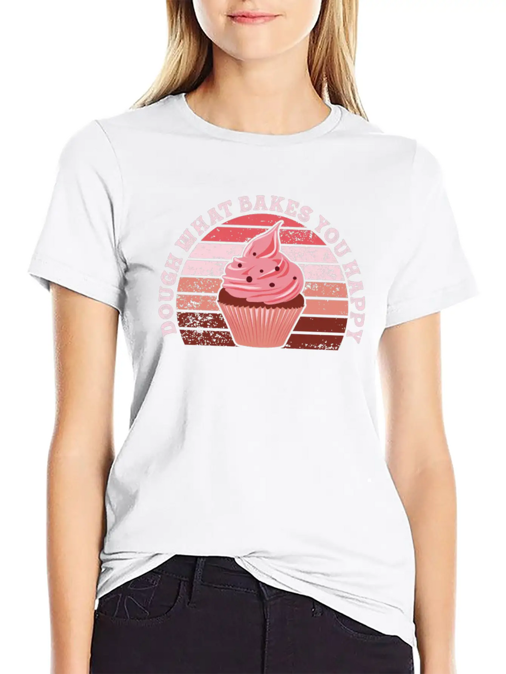 Dough What Bakes You Happy Women Baking Unisex Casual T-Shirt – Clean Design For Daily Comfort