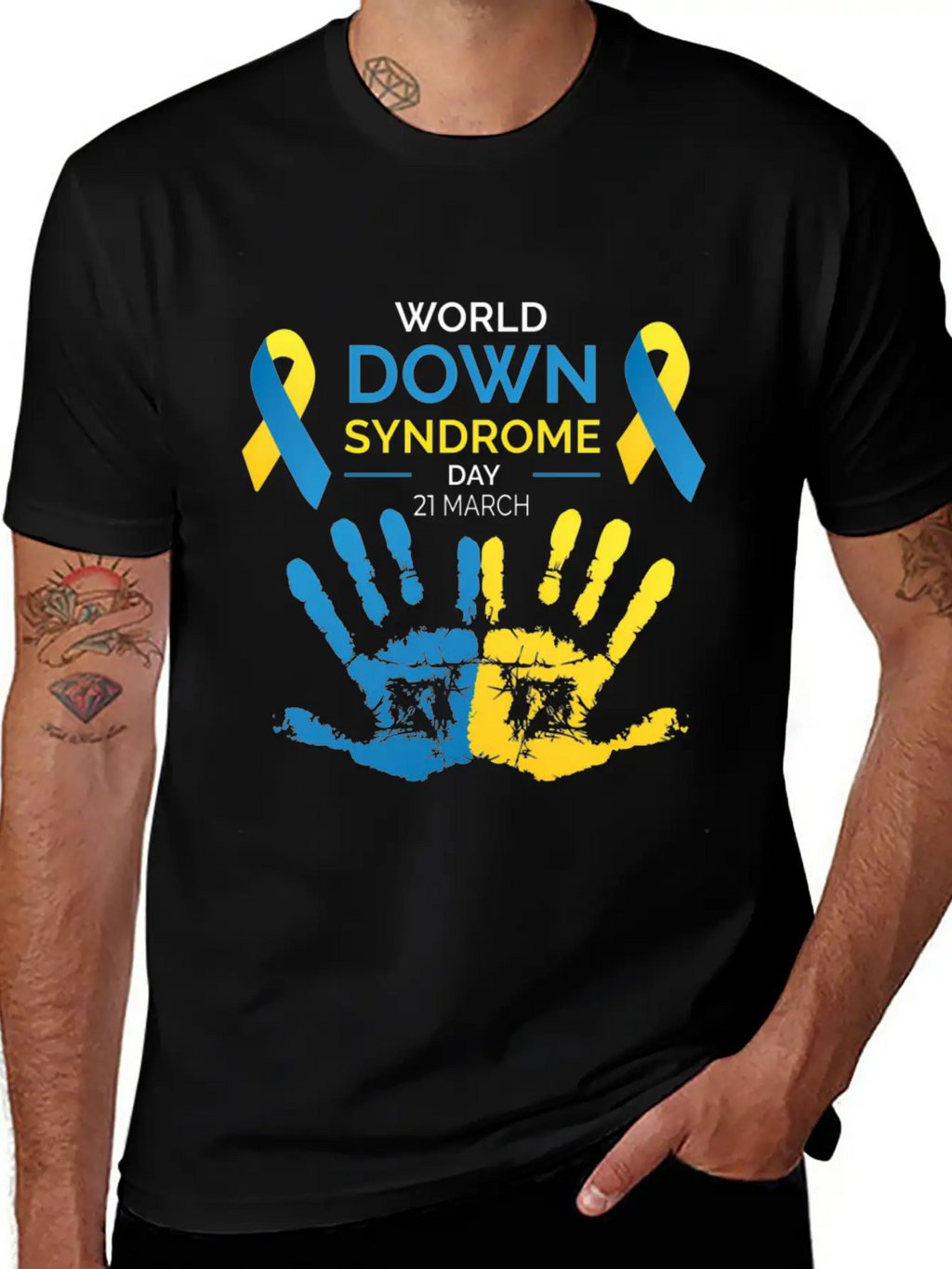 Down Syndrome Awareness Great World Down Syndrome Basic Graphic T-Shirt – Daily Comfort In Soft Cotton