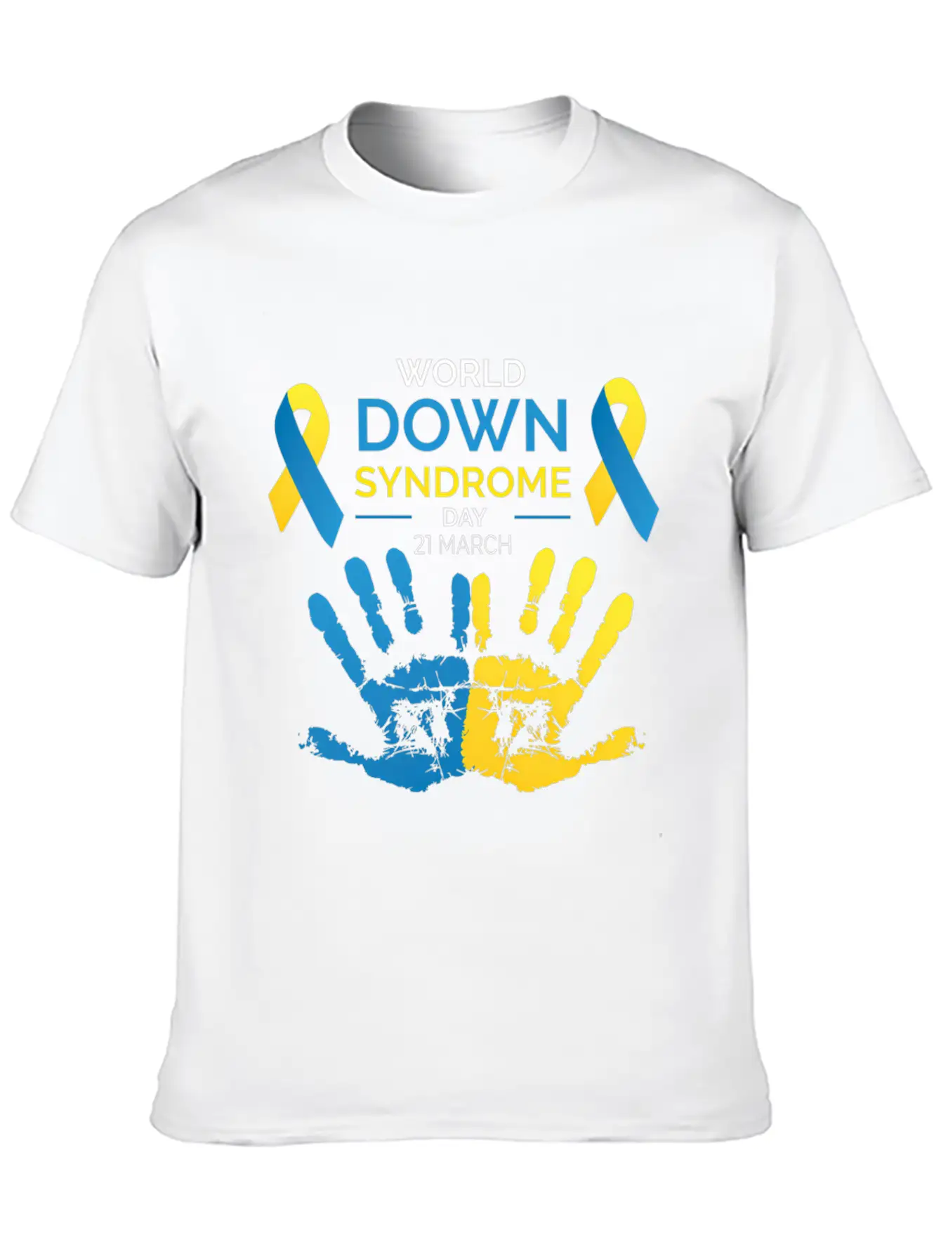 Down Syndrome Awareness Great World Down Syndrome Basic Graphic T-Shirt – Daily Comfort In Soft Cotton