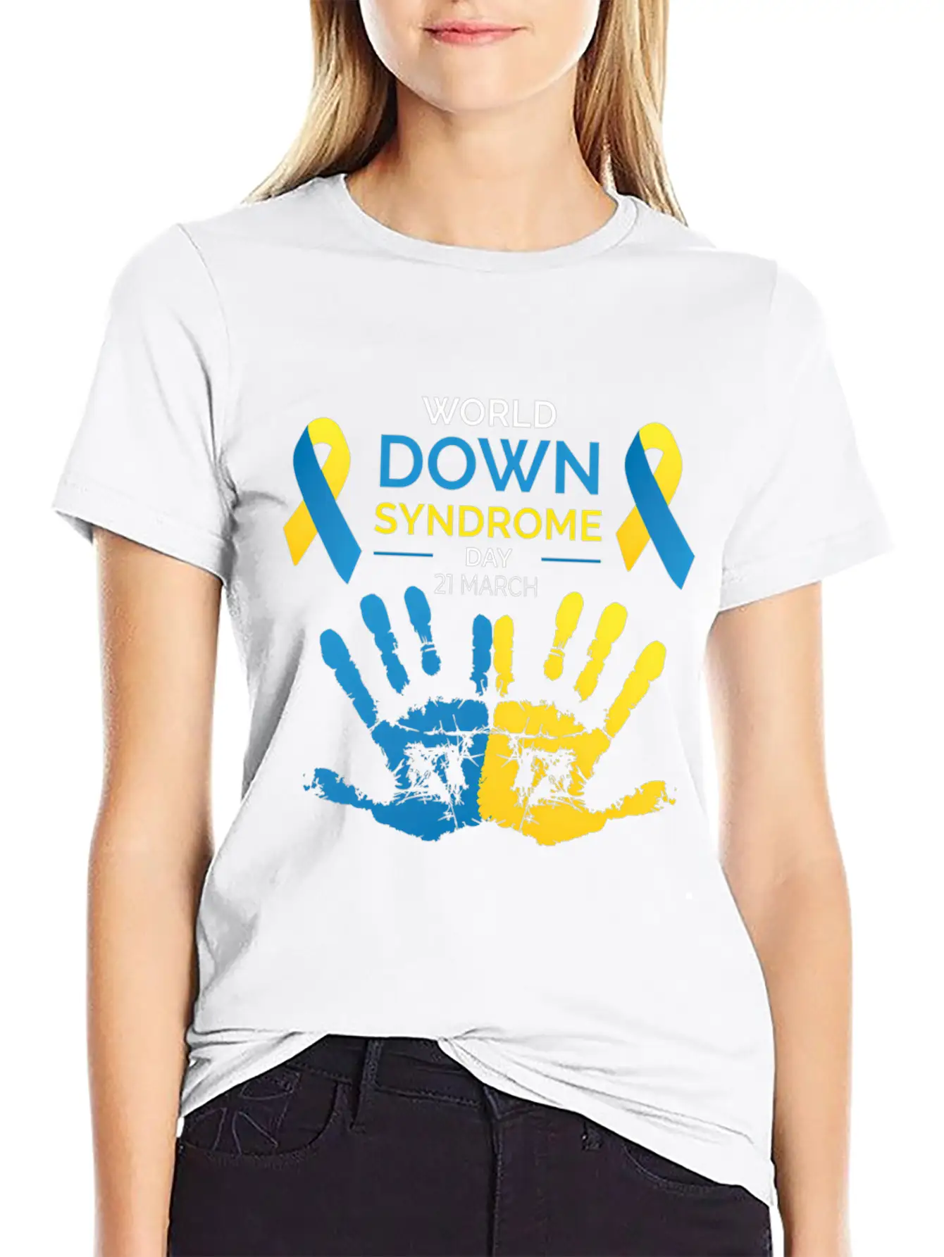 Down Syndrome Awareness Great World Down Syndrome Basic Graphic T-Shirt – Daily Comfort In Soft Cotton