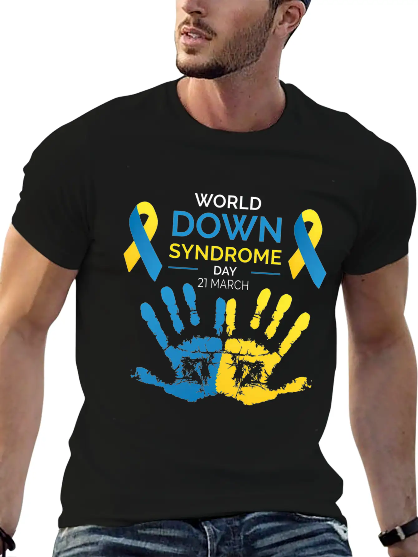 Down Syndrome Awareness Great World Down Syndrome Basic Graphic T-Shirt – Daily Comfort In Soft Cotton