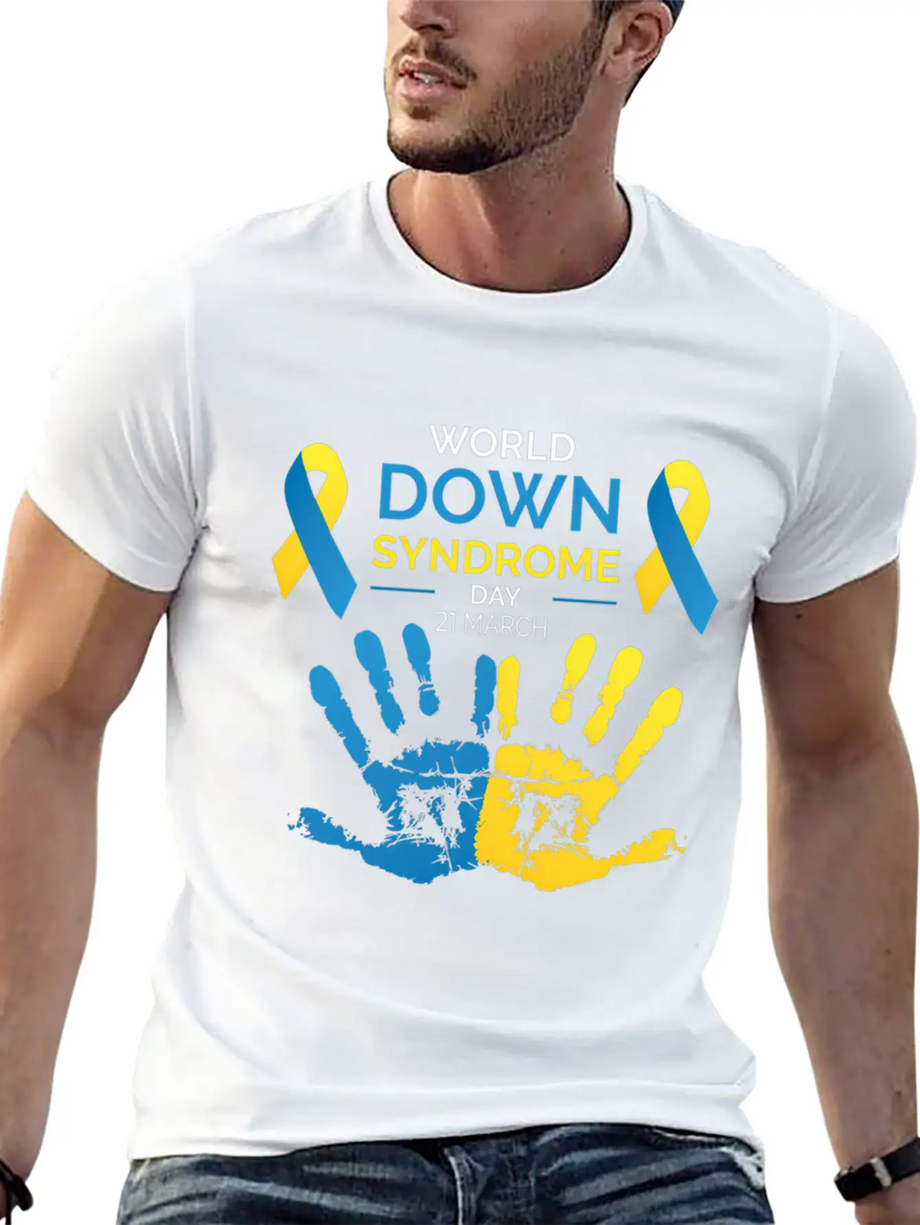 Down Syndrome Awareness Great World Down Syndrome Basic Graphic T-Shirt – Daily Comfort In Soft Cotton