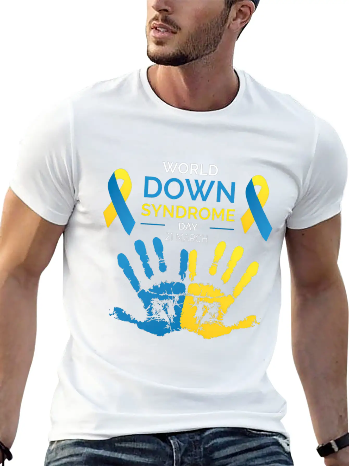 Down Syndrome Awareness Great World Down Syndrome Basic Graphic T-Shirt – Daily Comfort In Soft Cotton
